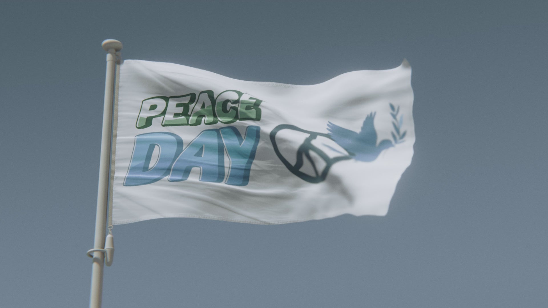Load video: Peace Day Flag