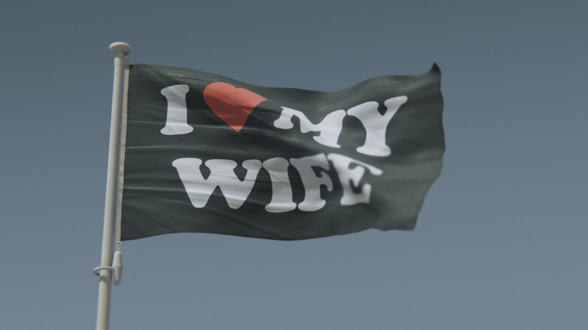 Load video: I Love My Wife Flag