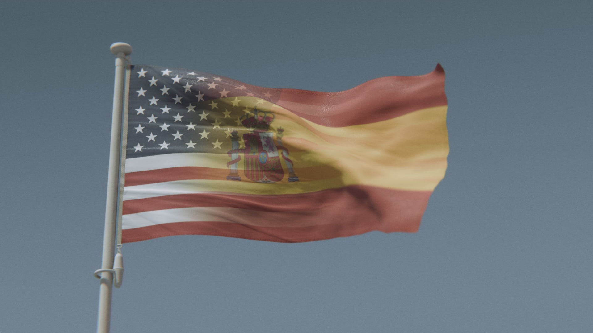 Cargar vídeo: Bandera híbrida hispanoamericana