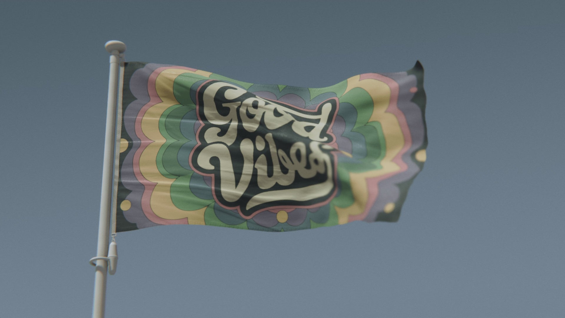 Load video: Good Vibes Flag