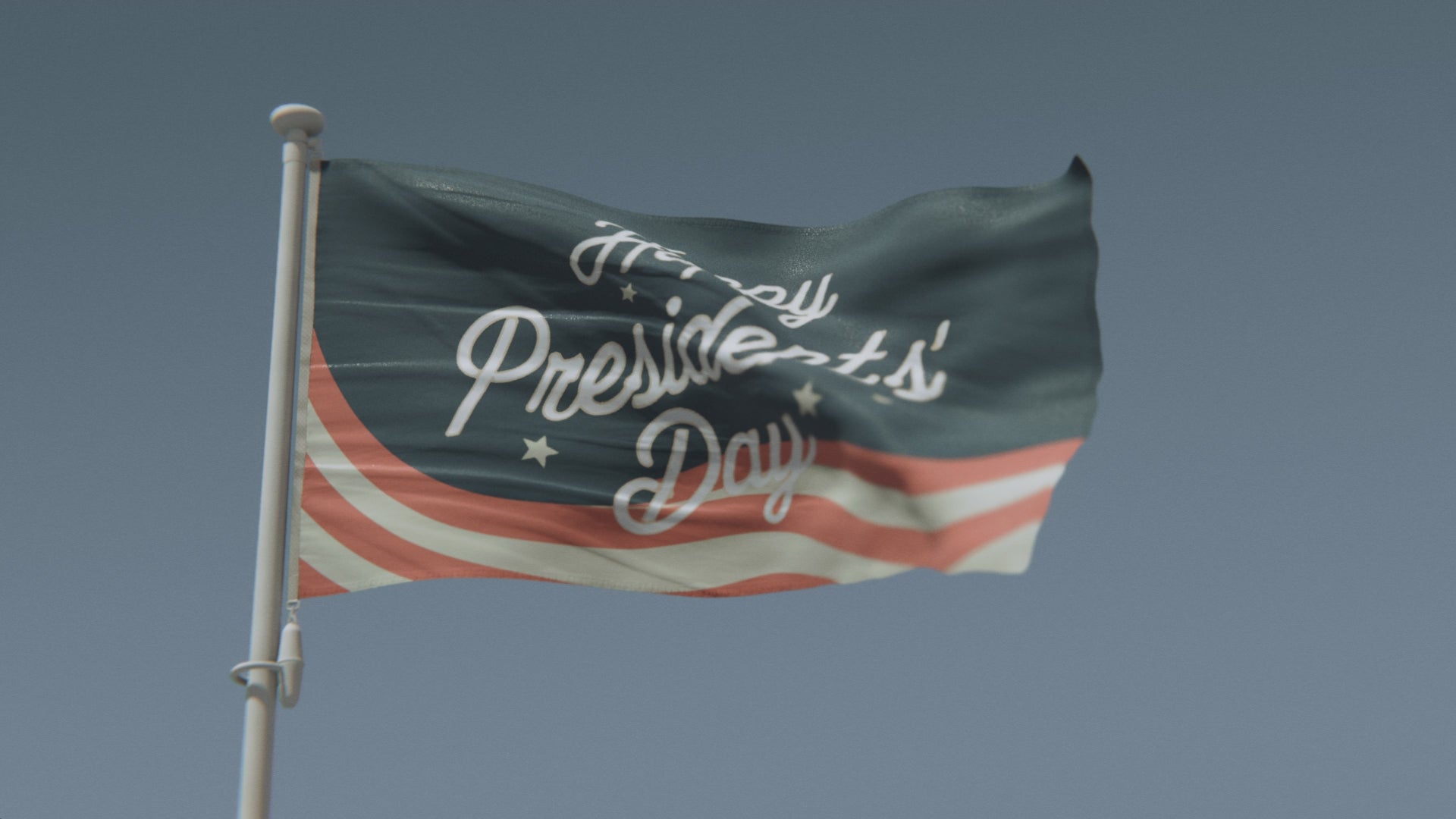 Load video: Happy Presidents&#39; Day Flag