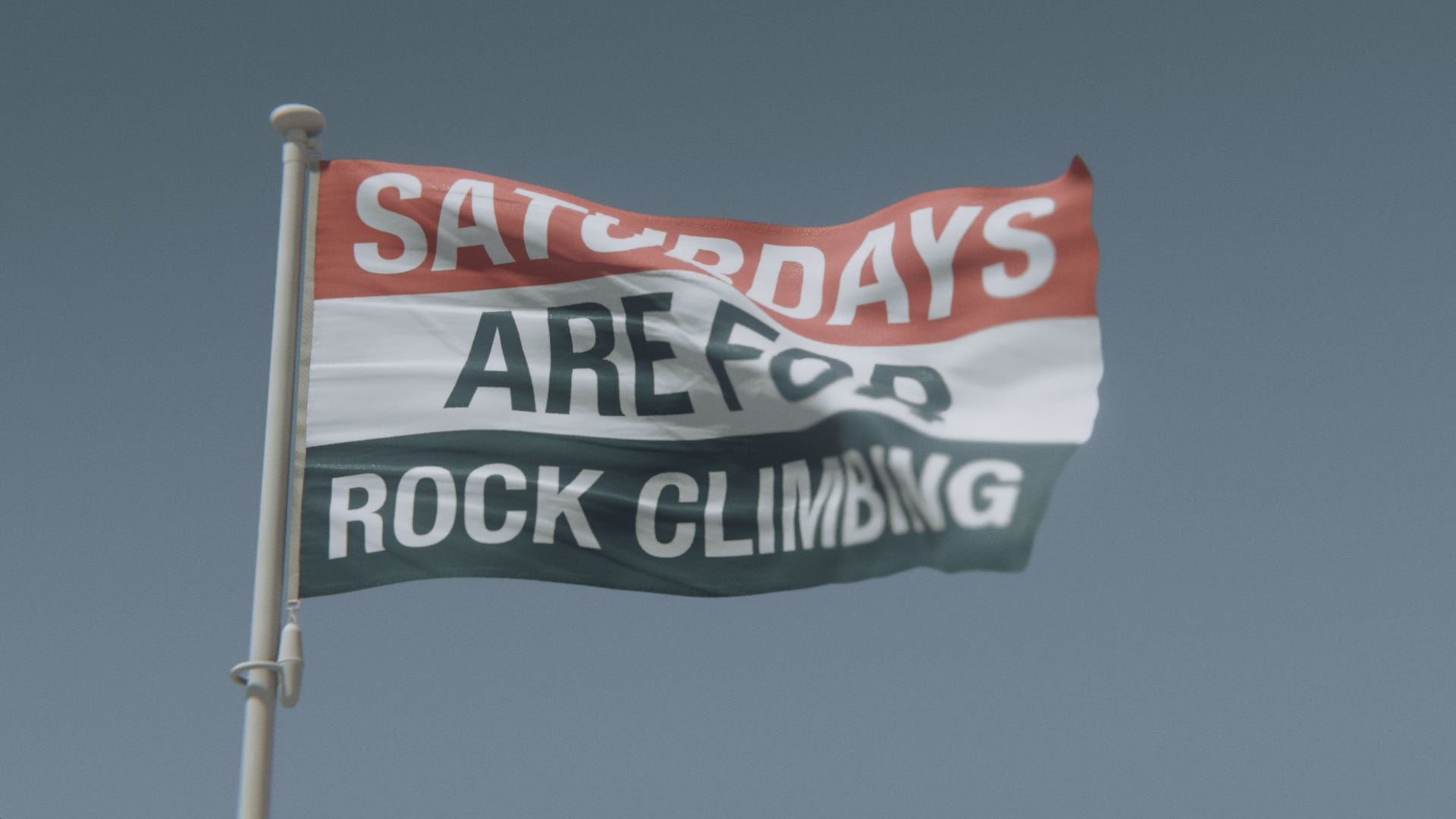 Load video: Saturdays Are for Rock Climbing Flag