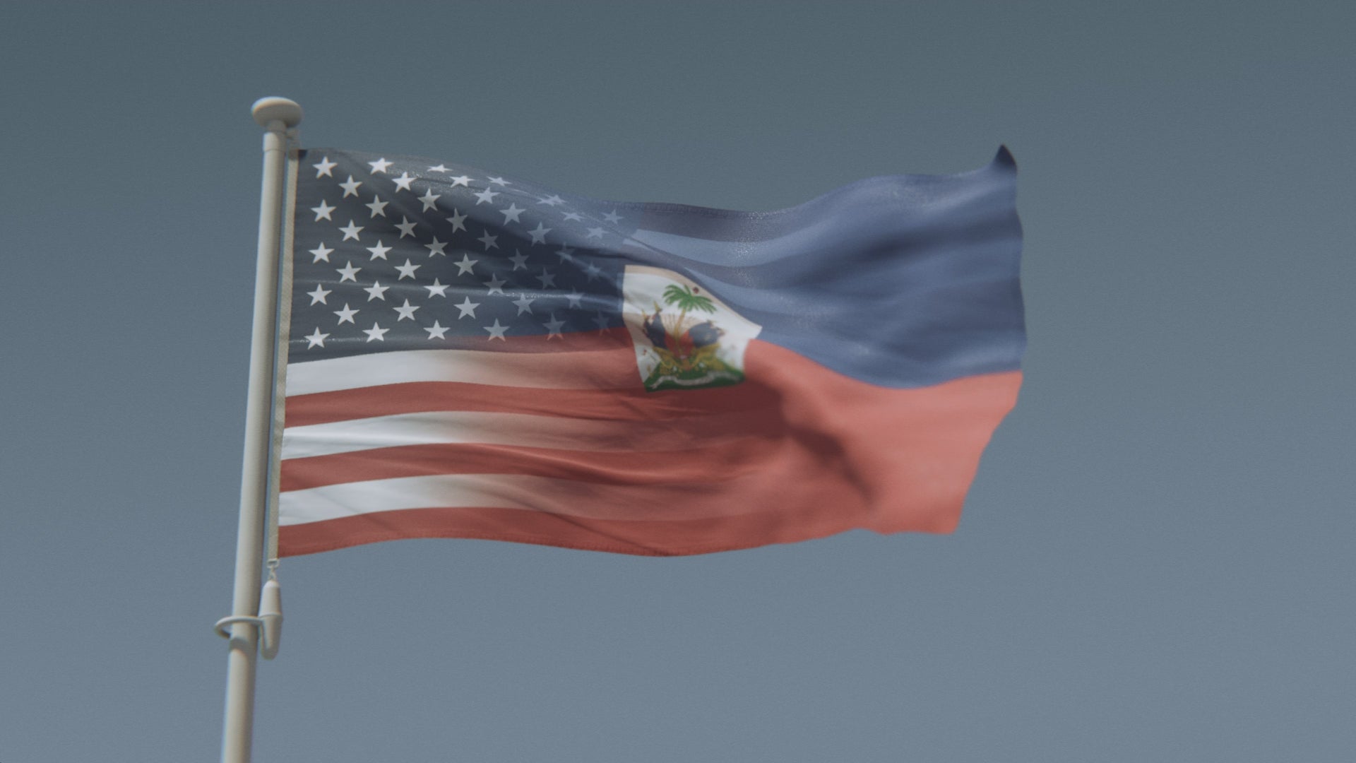 Load video: Haitian American Hybrid Flag