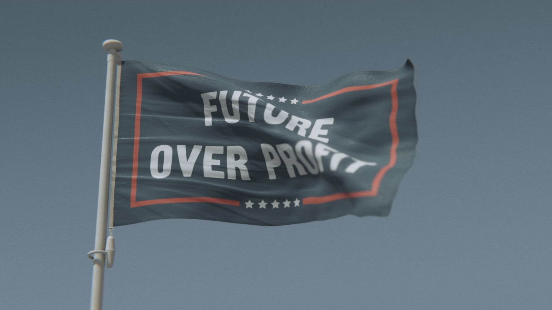 Load video: Future Over Profit Political Flag