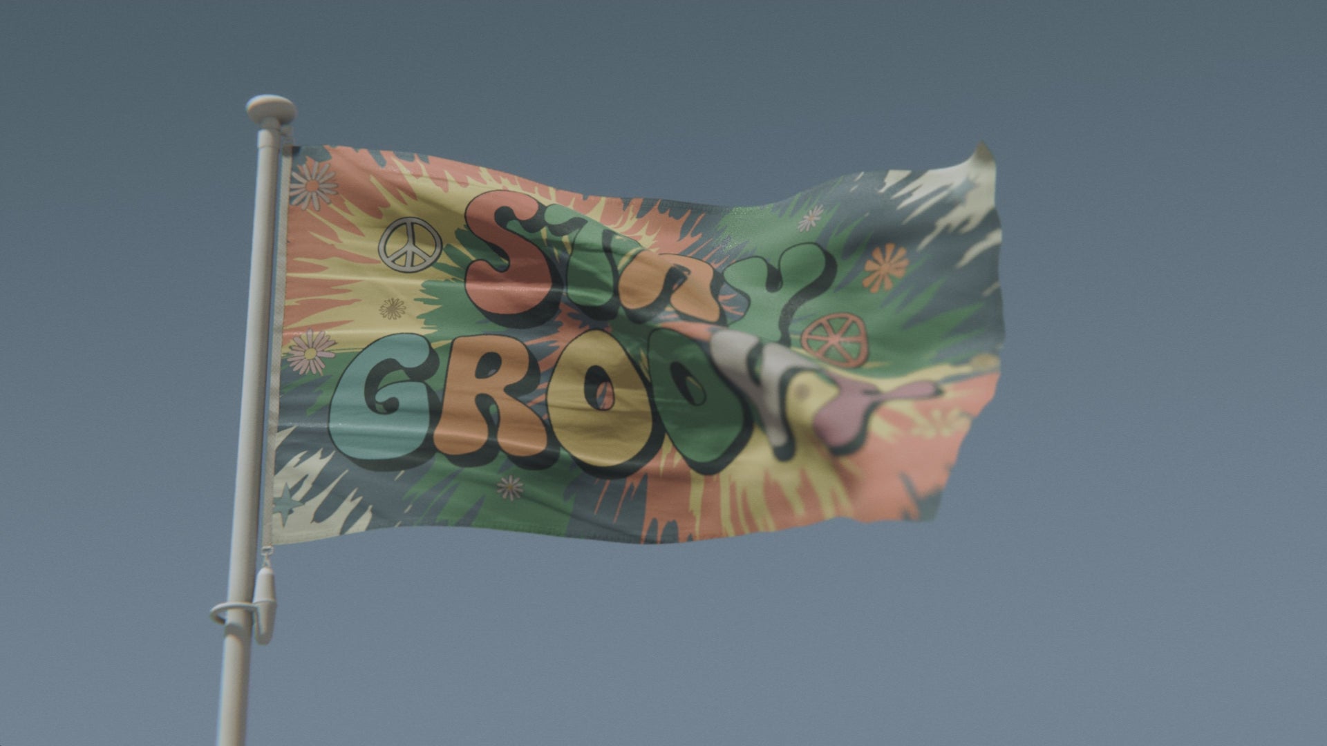 Load video: Stay Groovy Flag