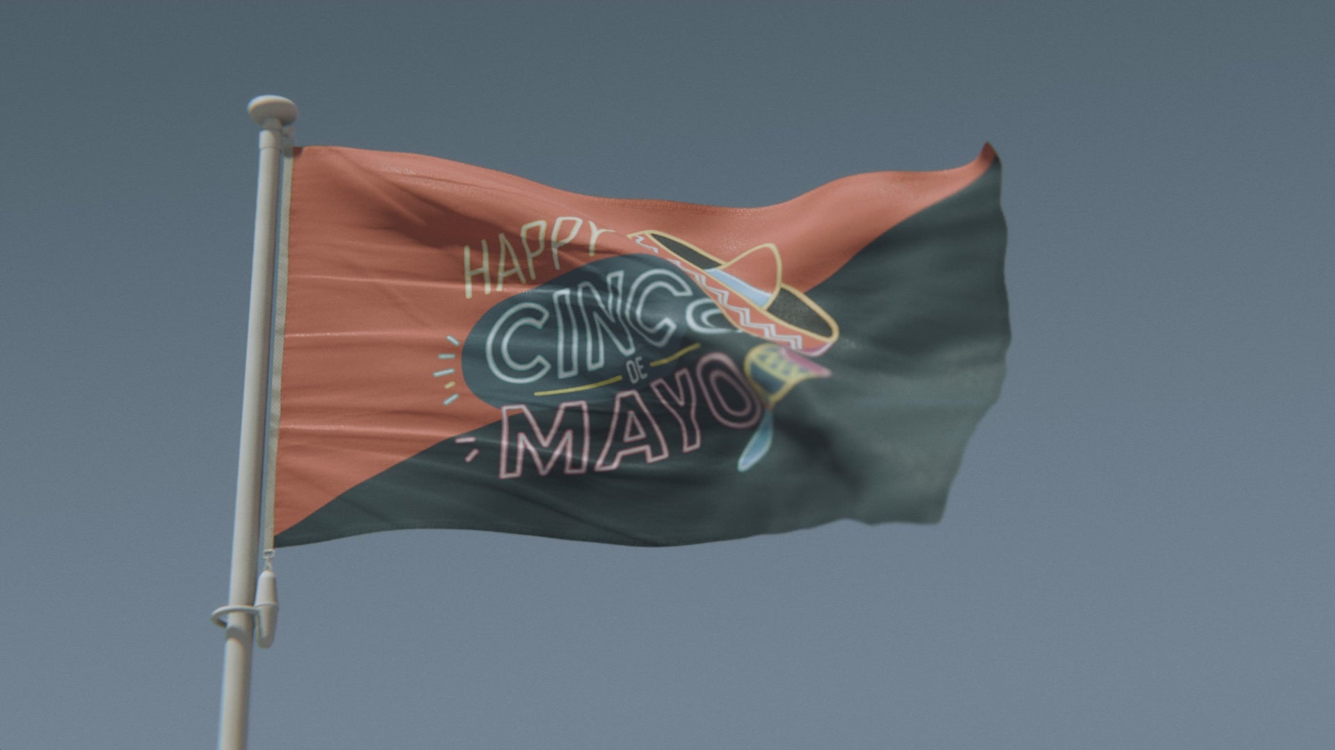 Load video: Happy Cinco De Mayo Flag