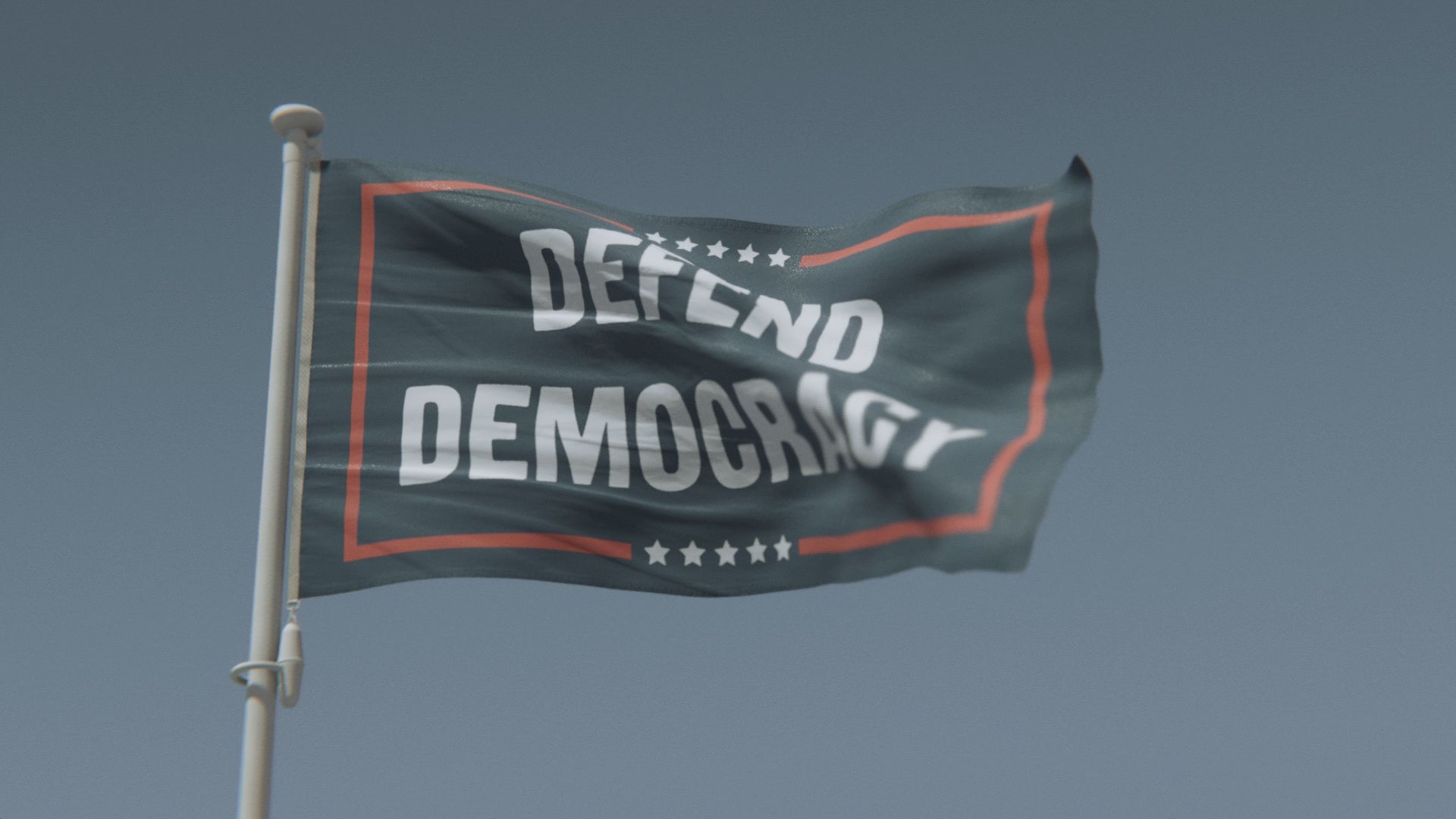 Load video: Defend Democracy Political Flag