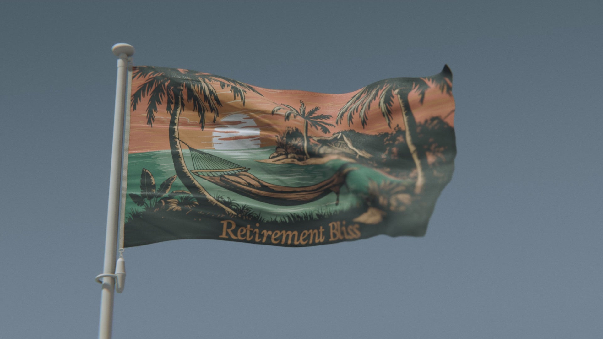 Cargar vídeo: Bandera de la felicidad de la jubilación