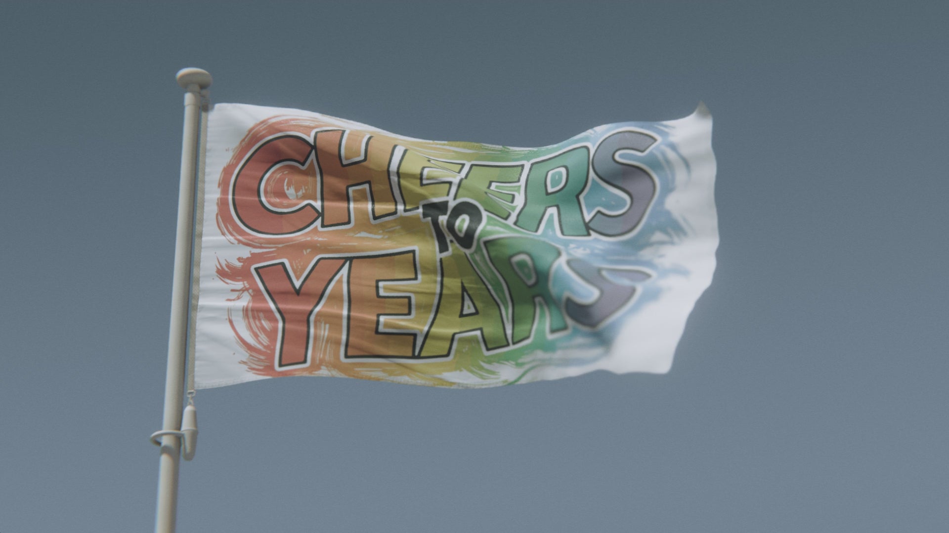 Load video: Cheers To Years Flag