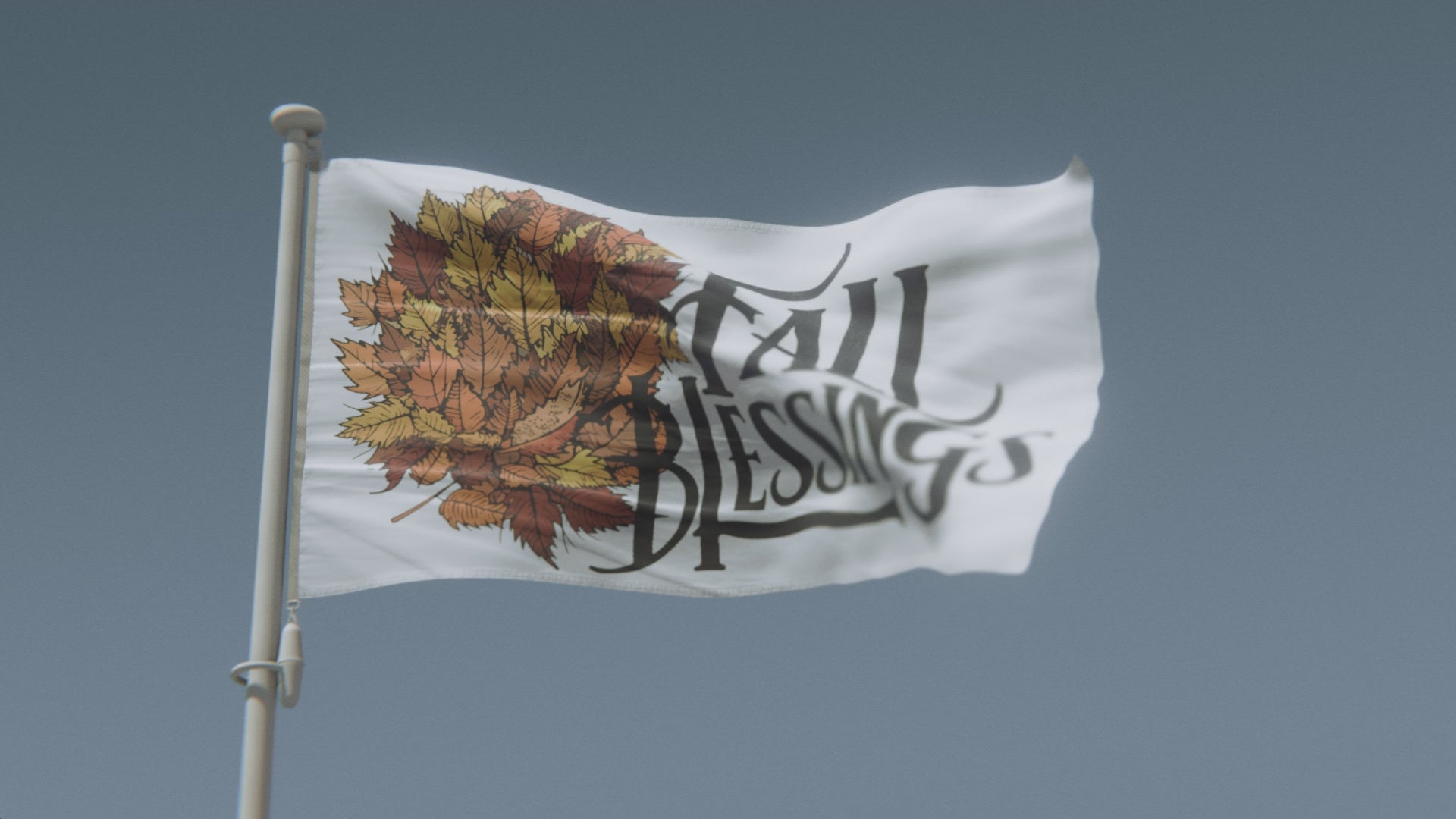 Load video: Fall Blessings Seasonal Flag