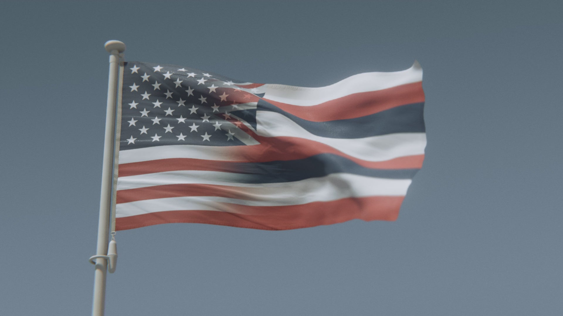 Charger la vidéo : Mélange Hawaï et drapeau américain