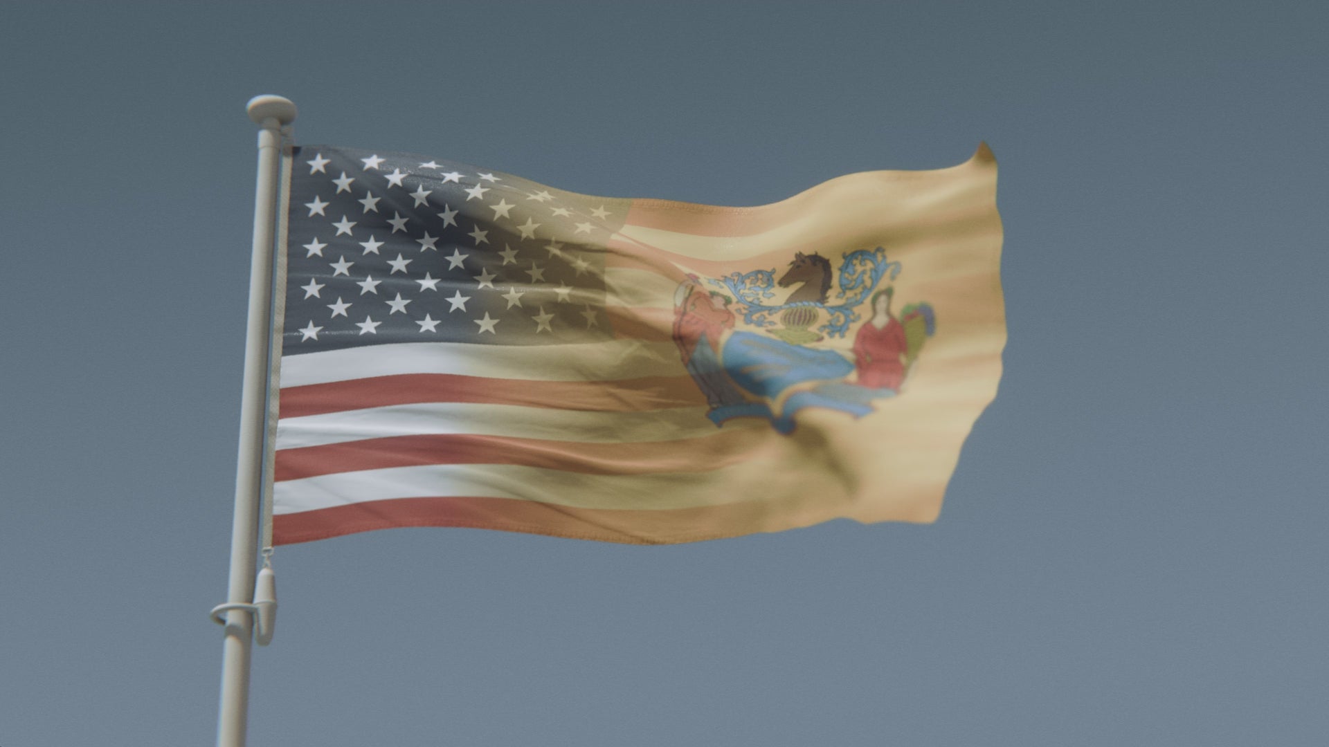 Charger la vidéo : Mélange de New Jersey et de drapeau américain