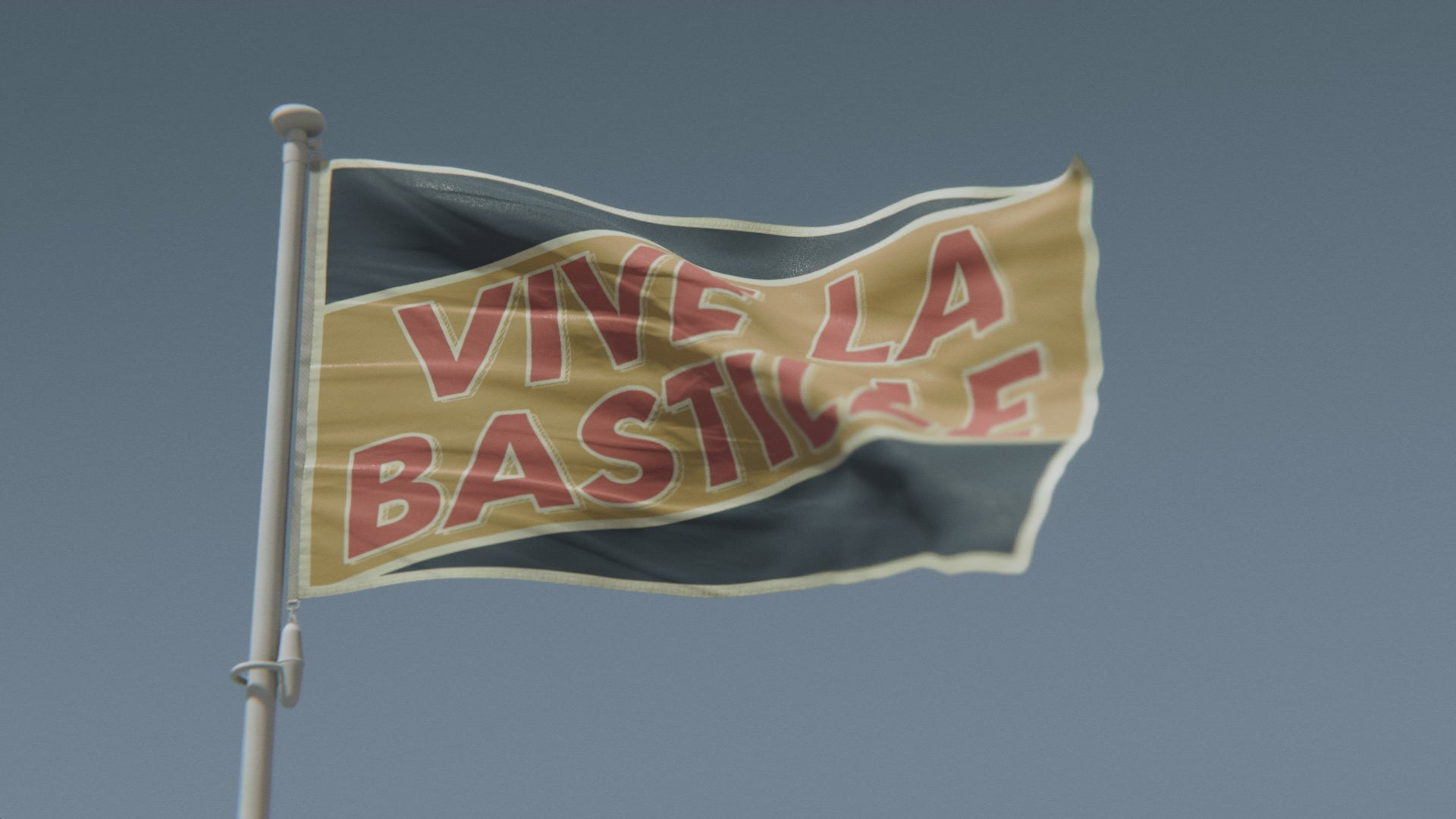 Load video: Vive La Bastille Holiday Flag