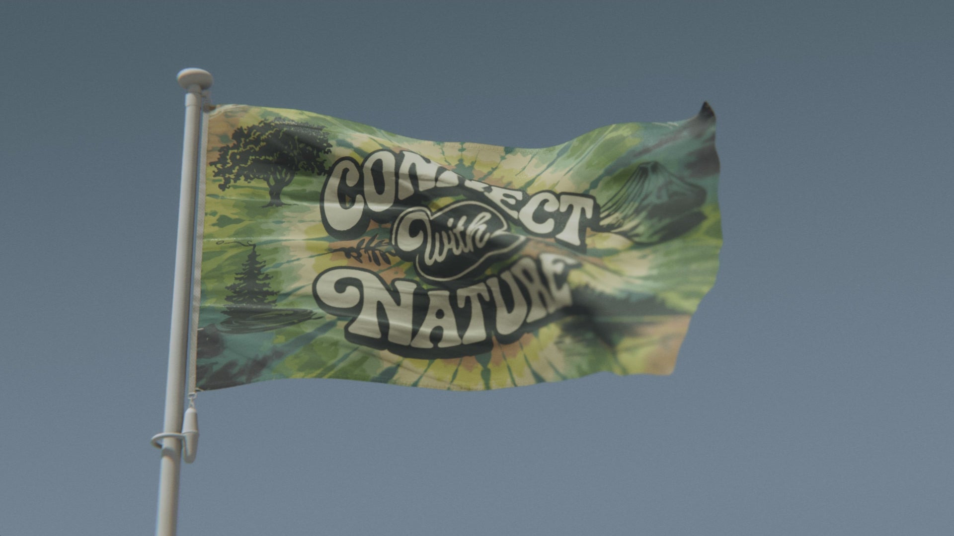Charger la vidéo : Drapeau « Connectez-vous avec la nature »