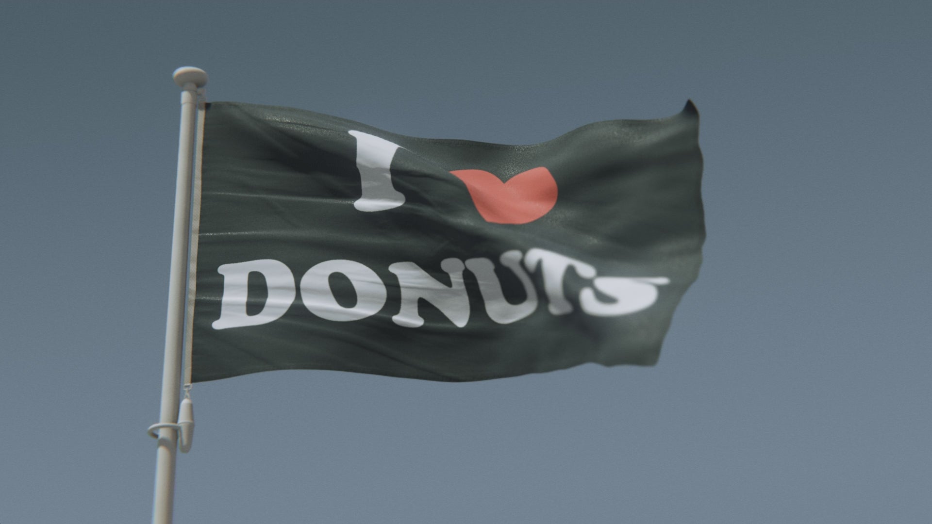 Load video: I Love Donuts Flag
