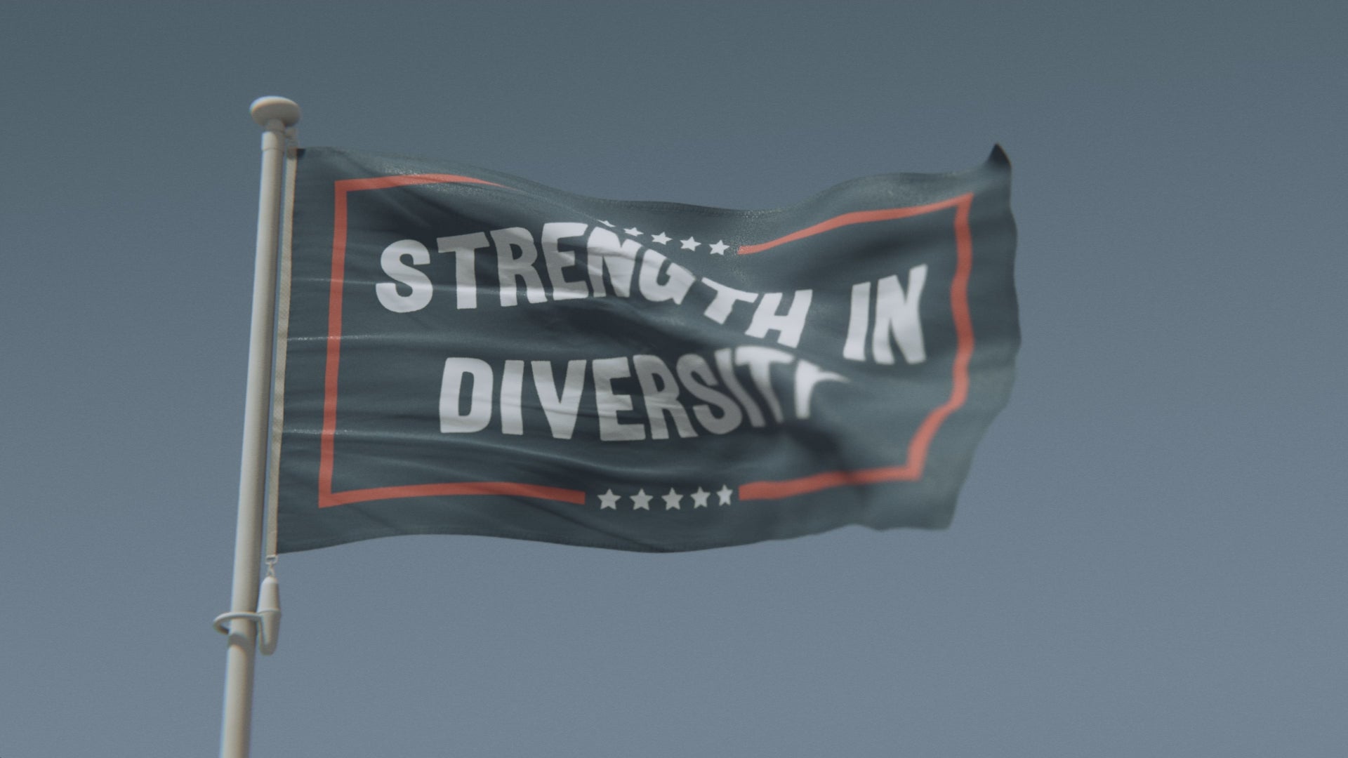 Charger la vidéo : Drapeau politique « La force dans la diversité »