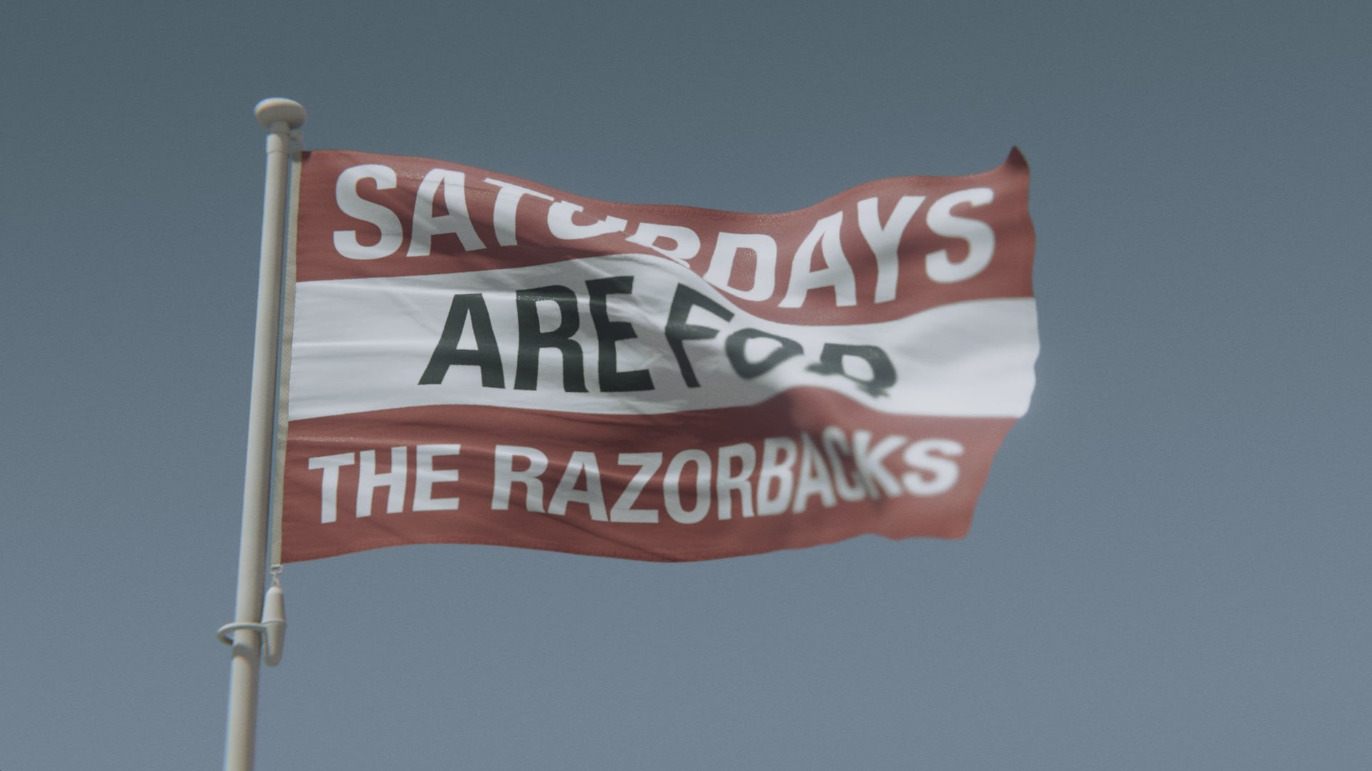 Load video: Saturdays Are for the Razorbacks Flag