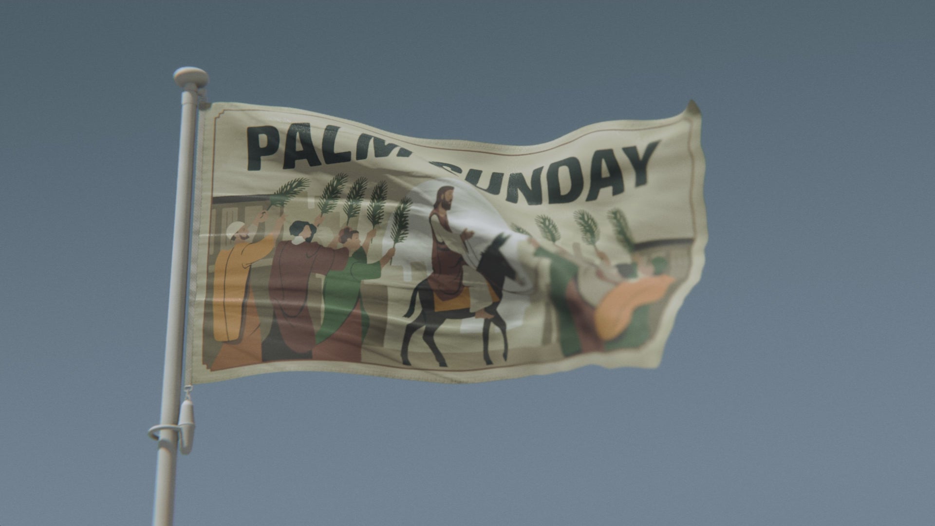 Load video: Palm Sunday Flag
