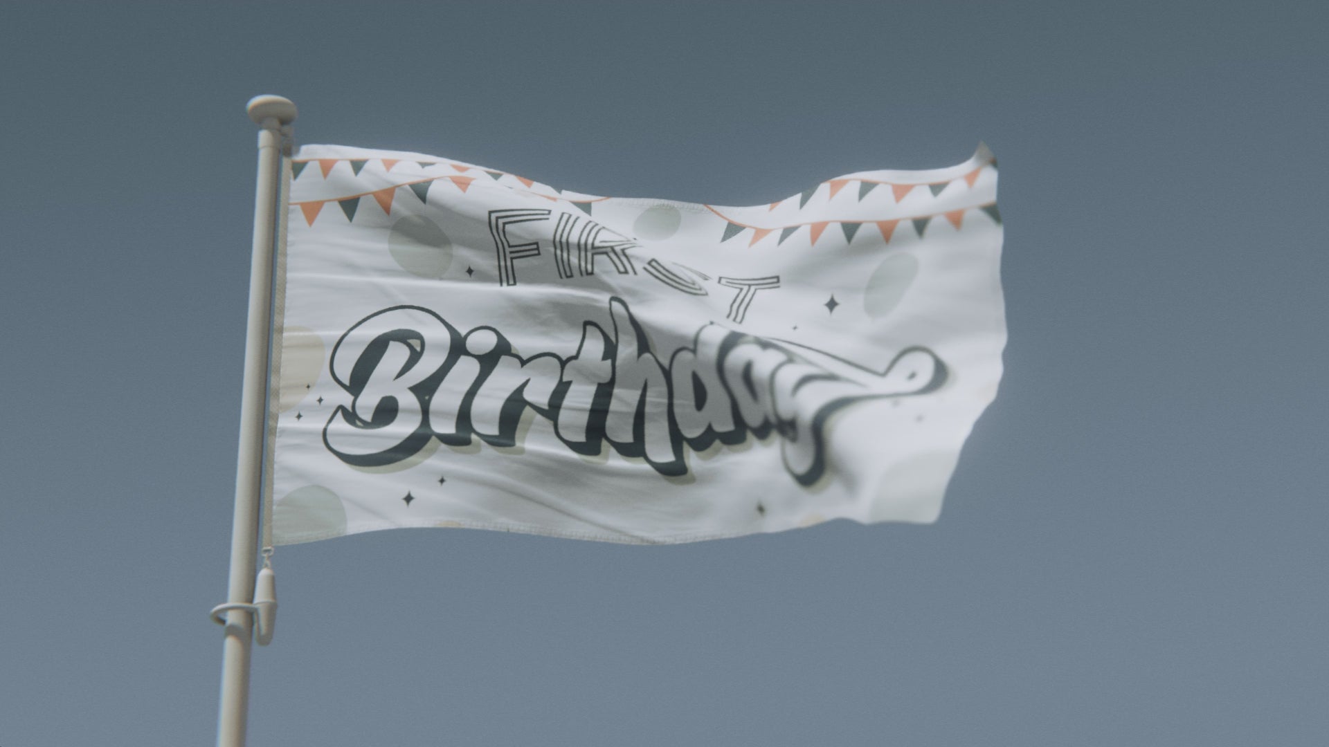 Load video: First Birthday Flag