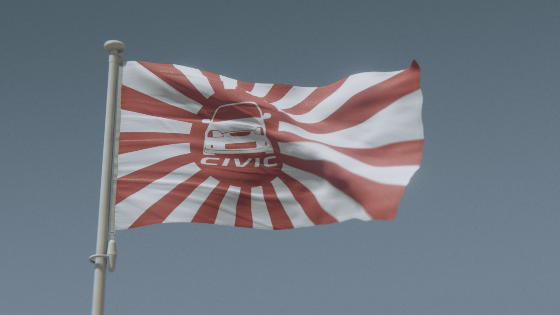 Load video: Civic Japanese Rising Sun Flag