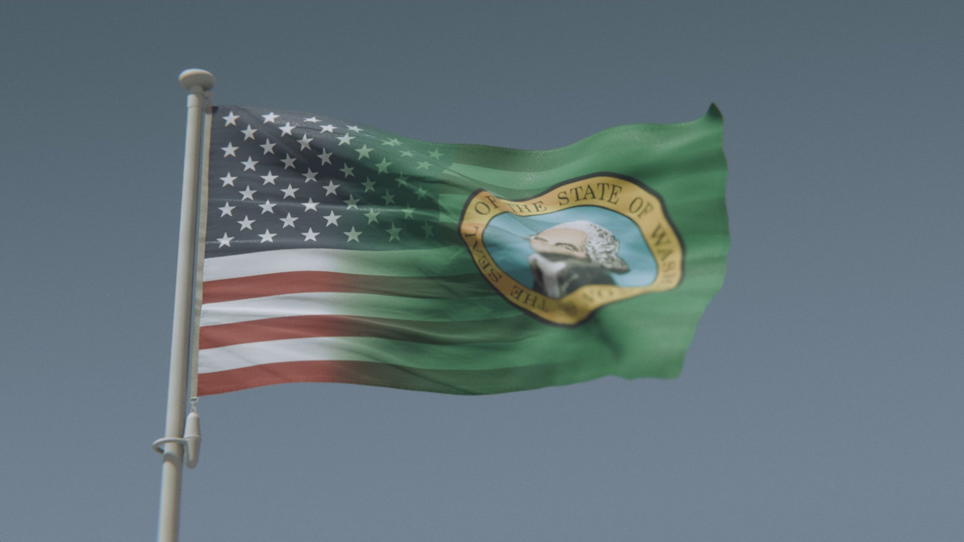 Charger la vidéo : Mélange Washington et drapeau américain