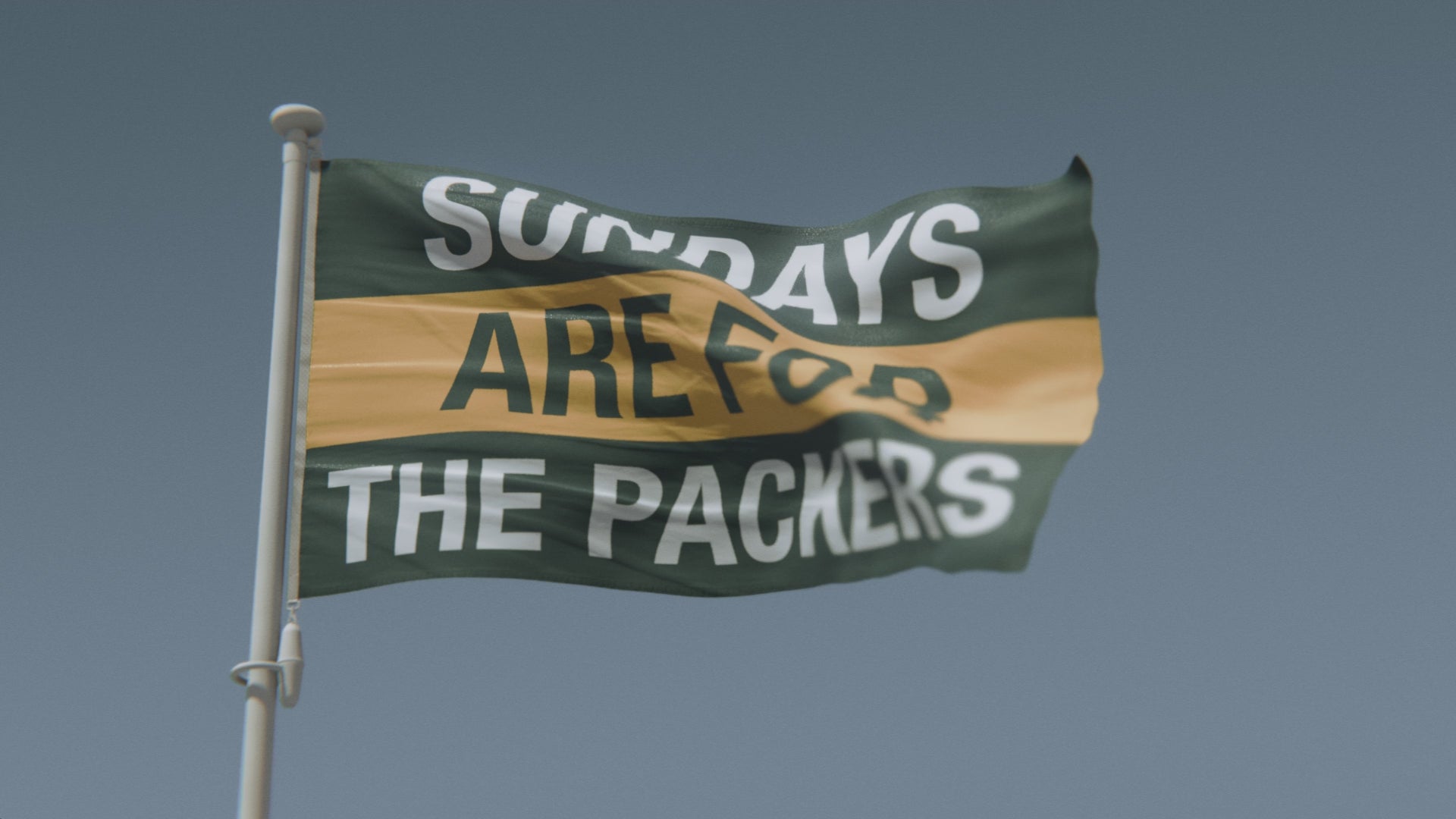 Load video: Sundays Are for the Packers Flag