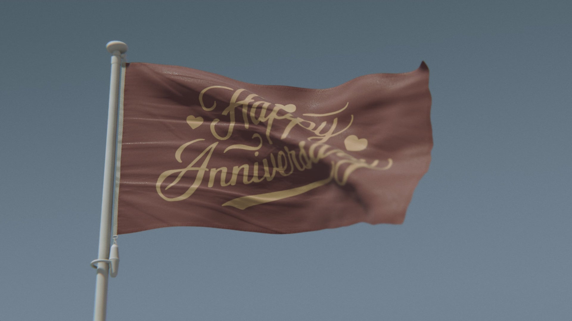 Load video: Happy Anniversary Flag