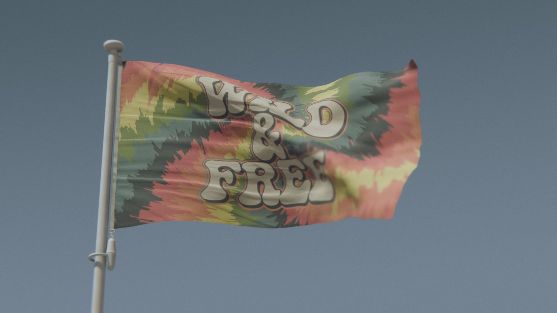 Load video: Wild and Free Flag