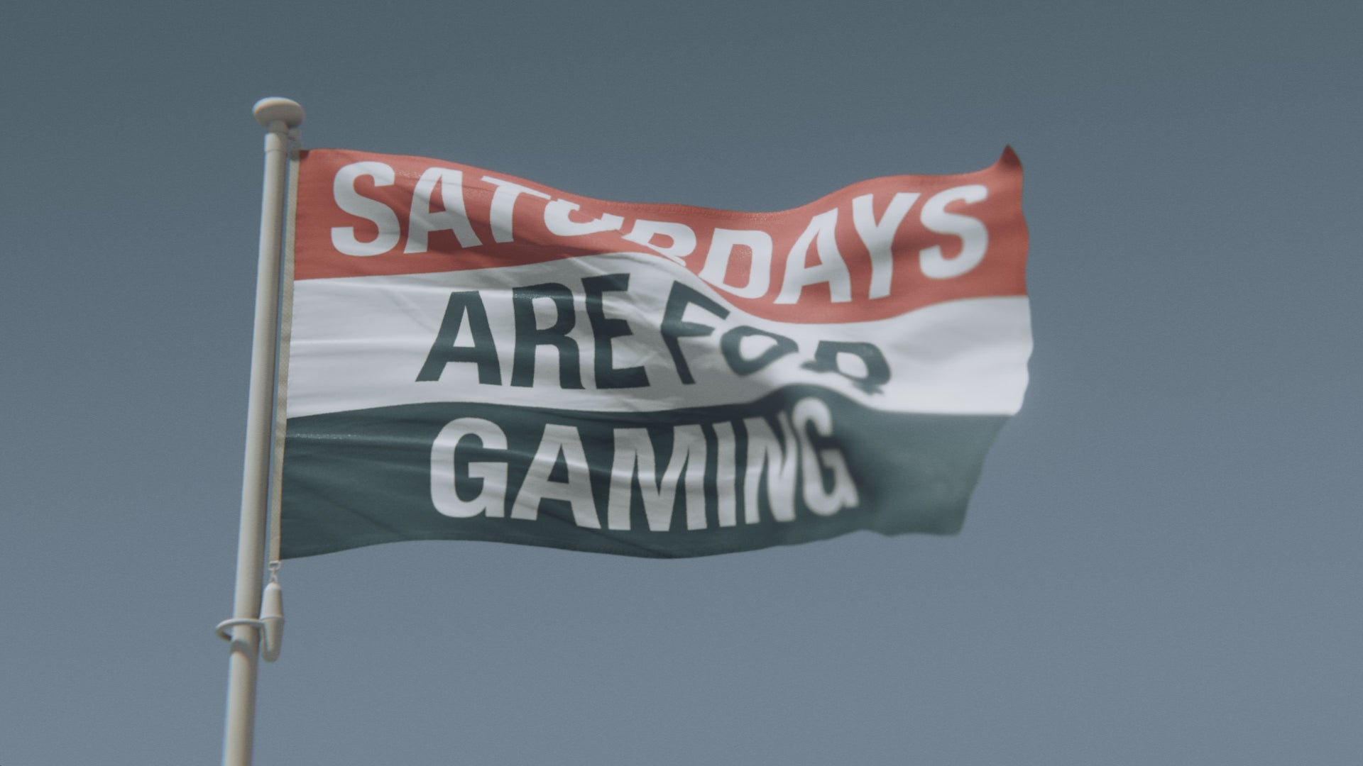 Load video: Saturdays Are for Gaming Flag