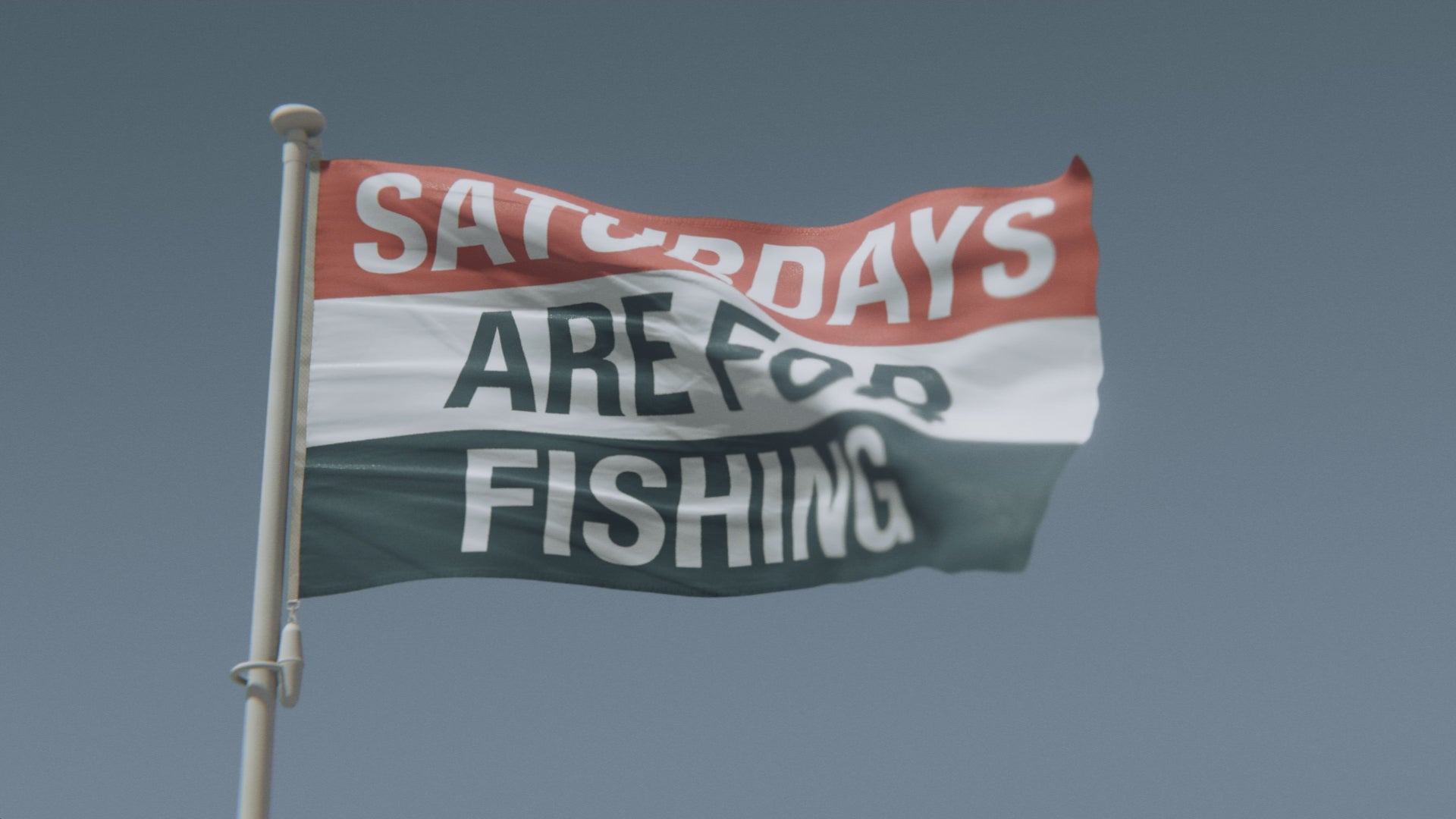 Load video: Saturdays Are for Fishing Flag