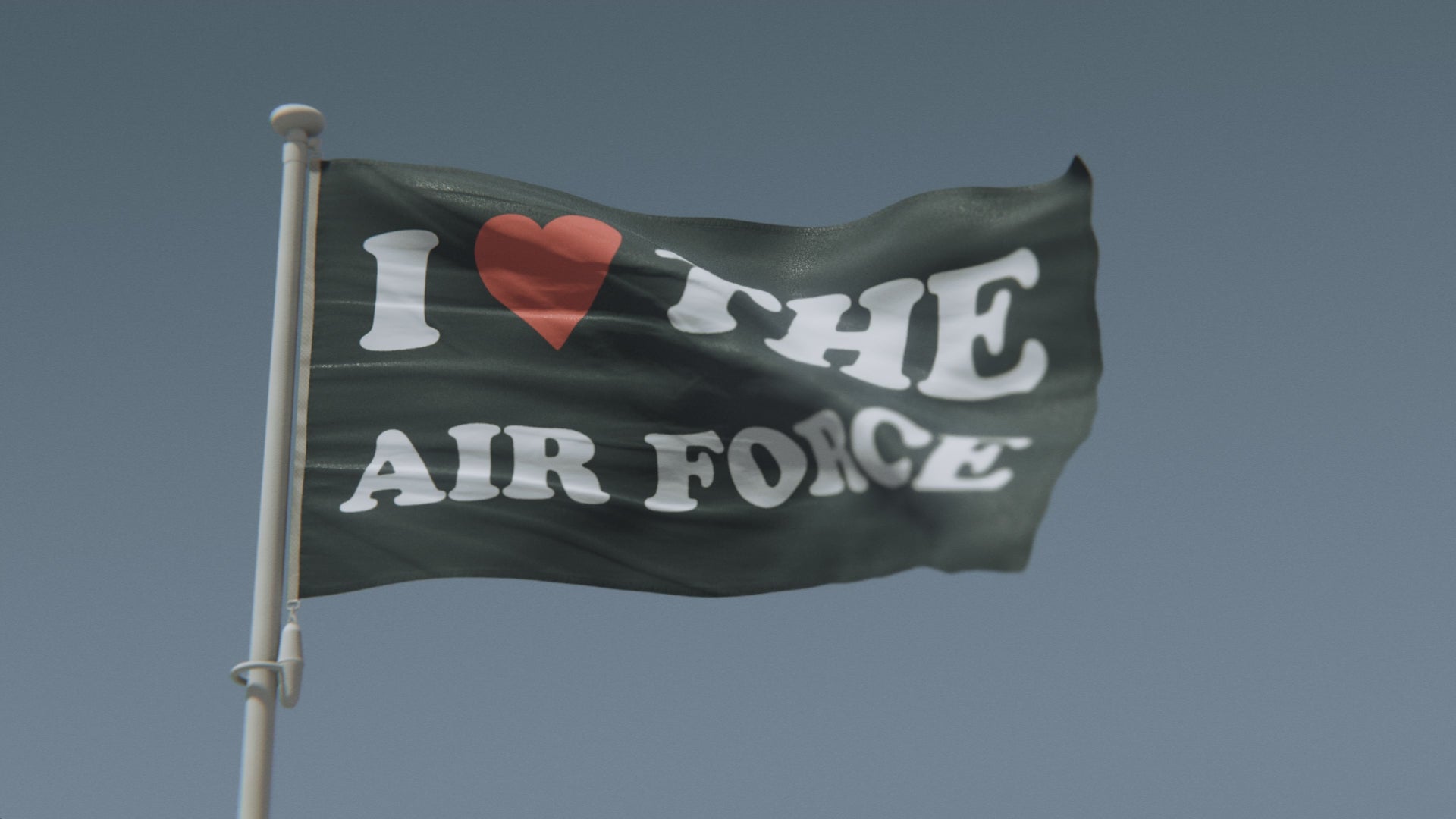 Load video: I Love The Air Force Flag