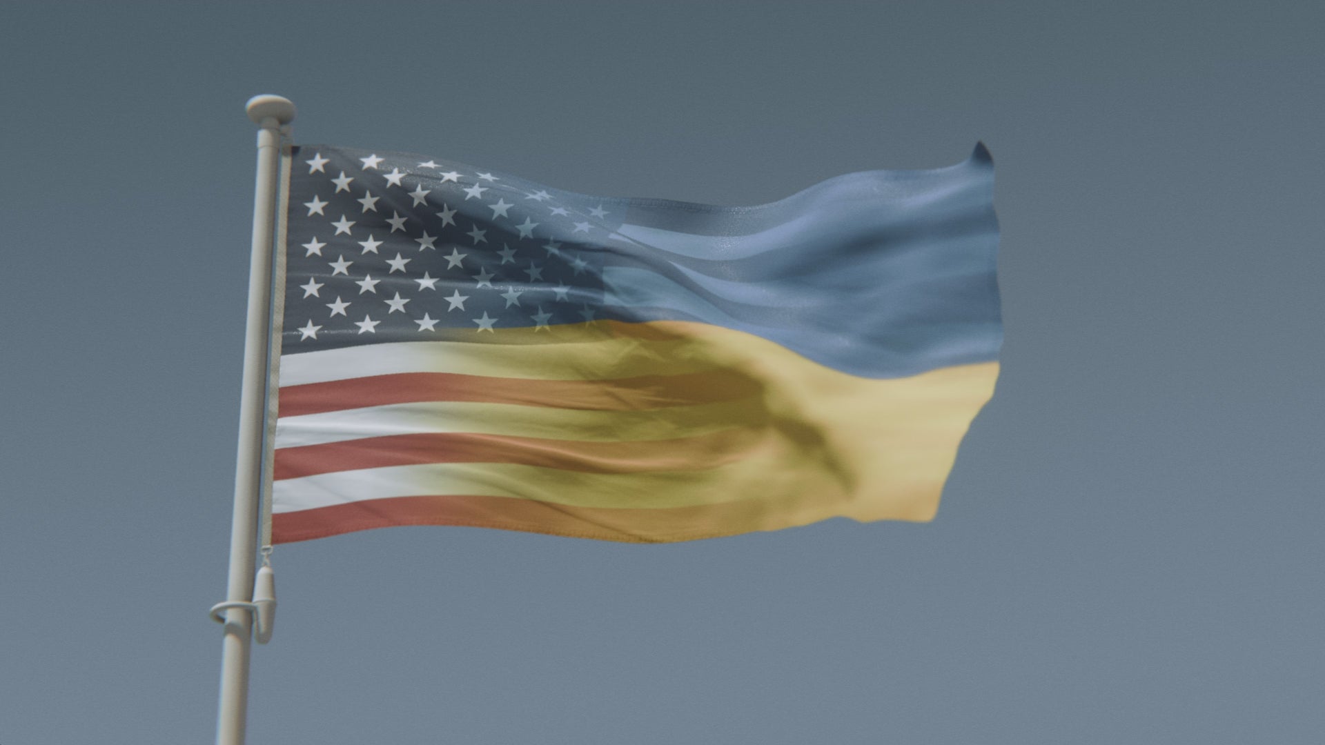 Load video: Ukrainian American Hybrid Flag