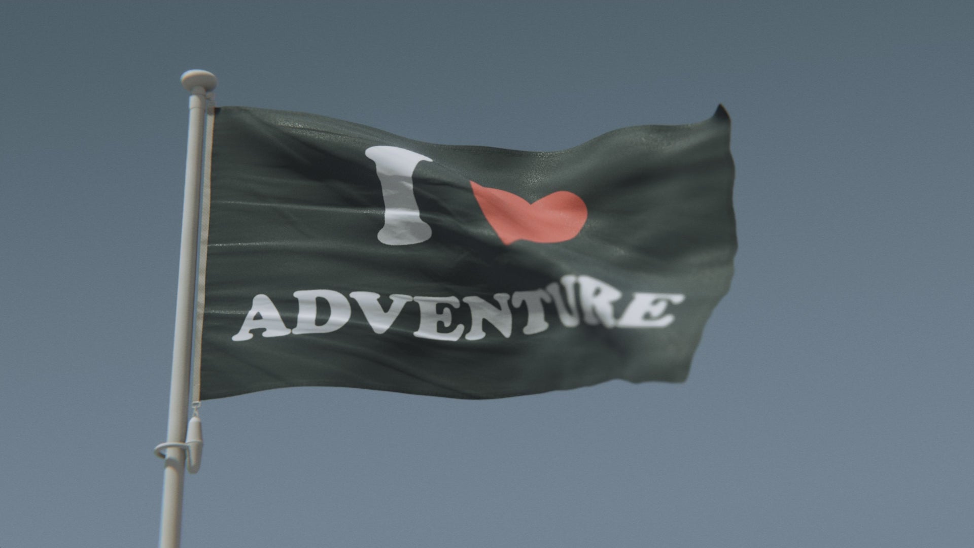 Load video: I Love Adventure Flag