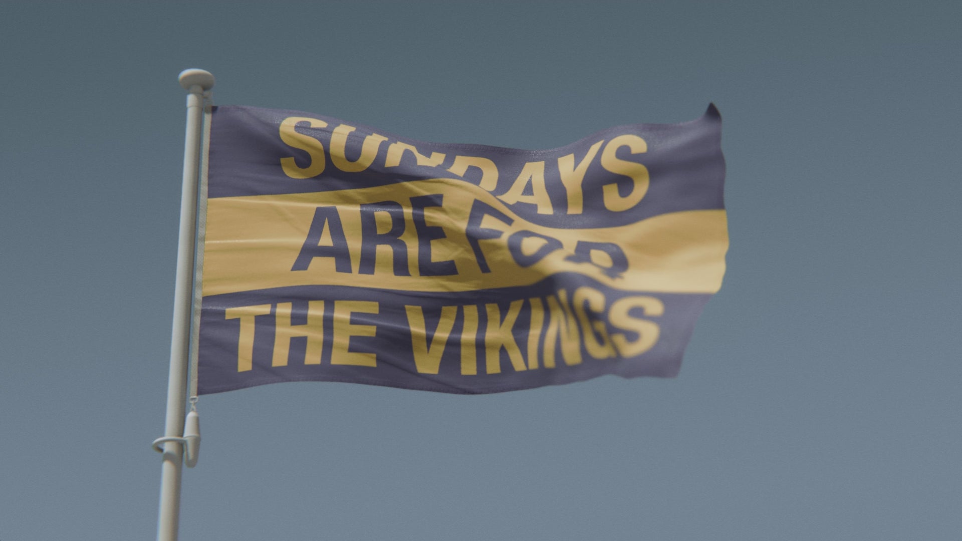 Load video: Sundays Are for the Vikings Flag