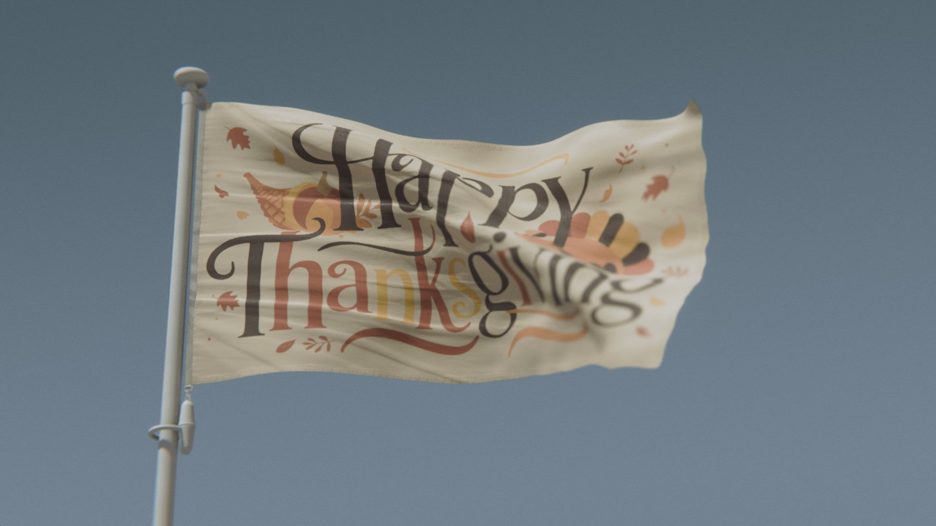 Load video: Happy Thanksgiving Flag