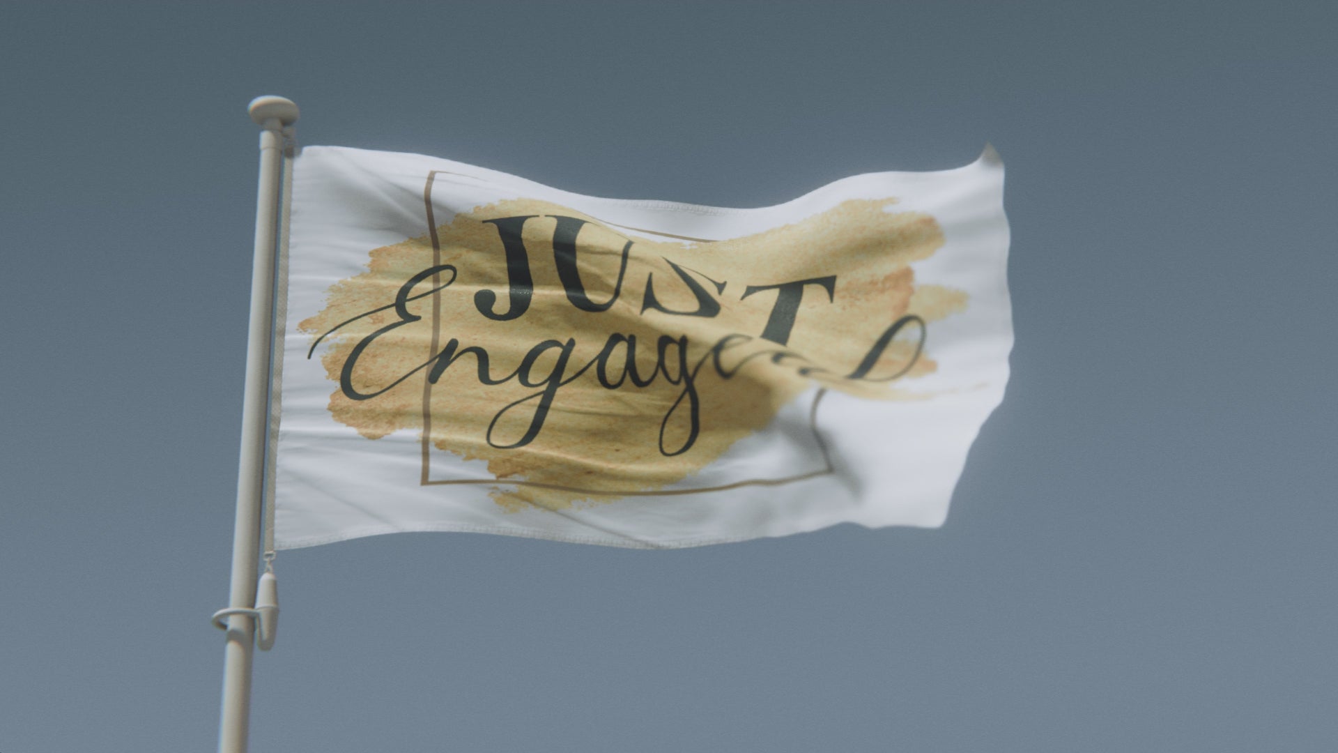 Load video: Just Engaged Flag