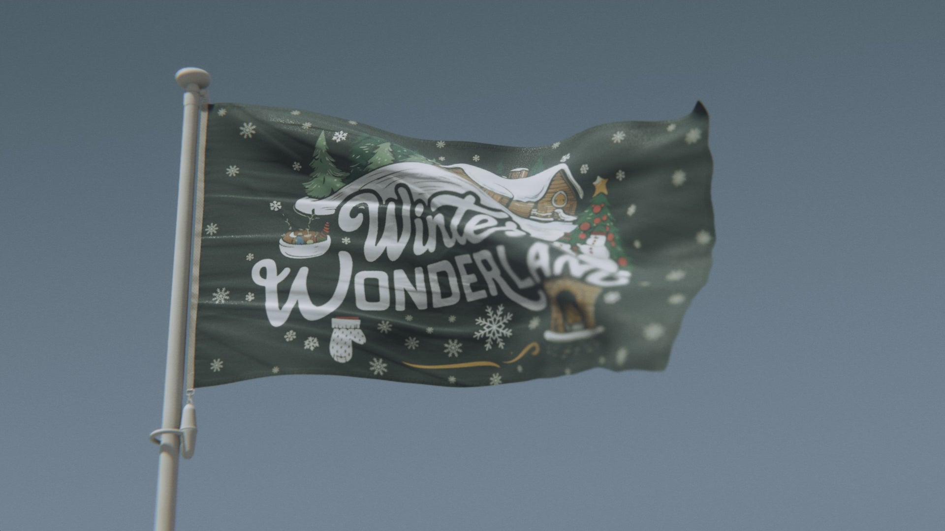 Load video: Winter Wonderland Flag