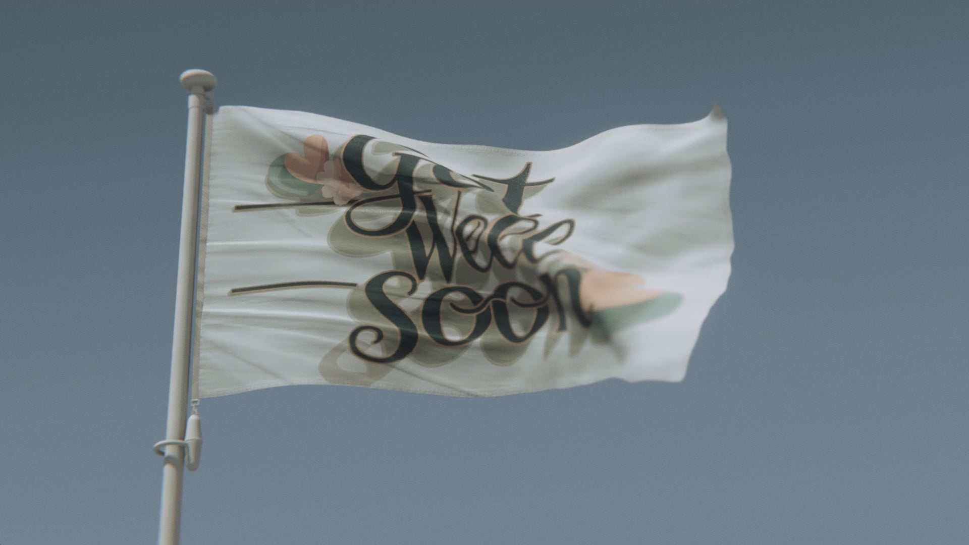 Load video: Get Well Soon Flag