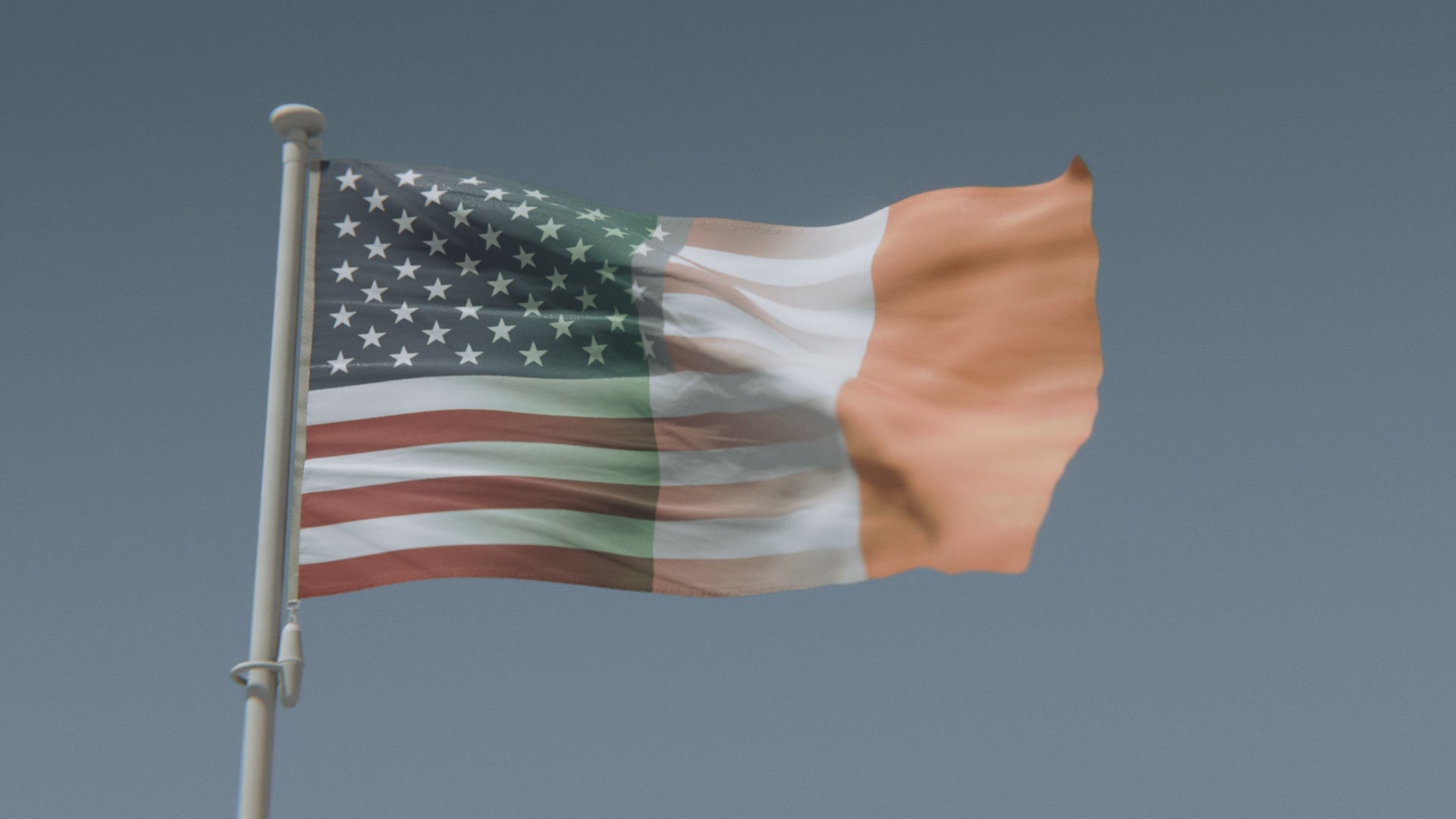 Cargar vídeo: Bandera híbrida irlandesa-estadounidense