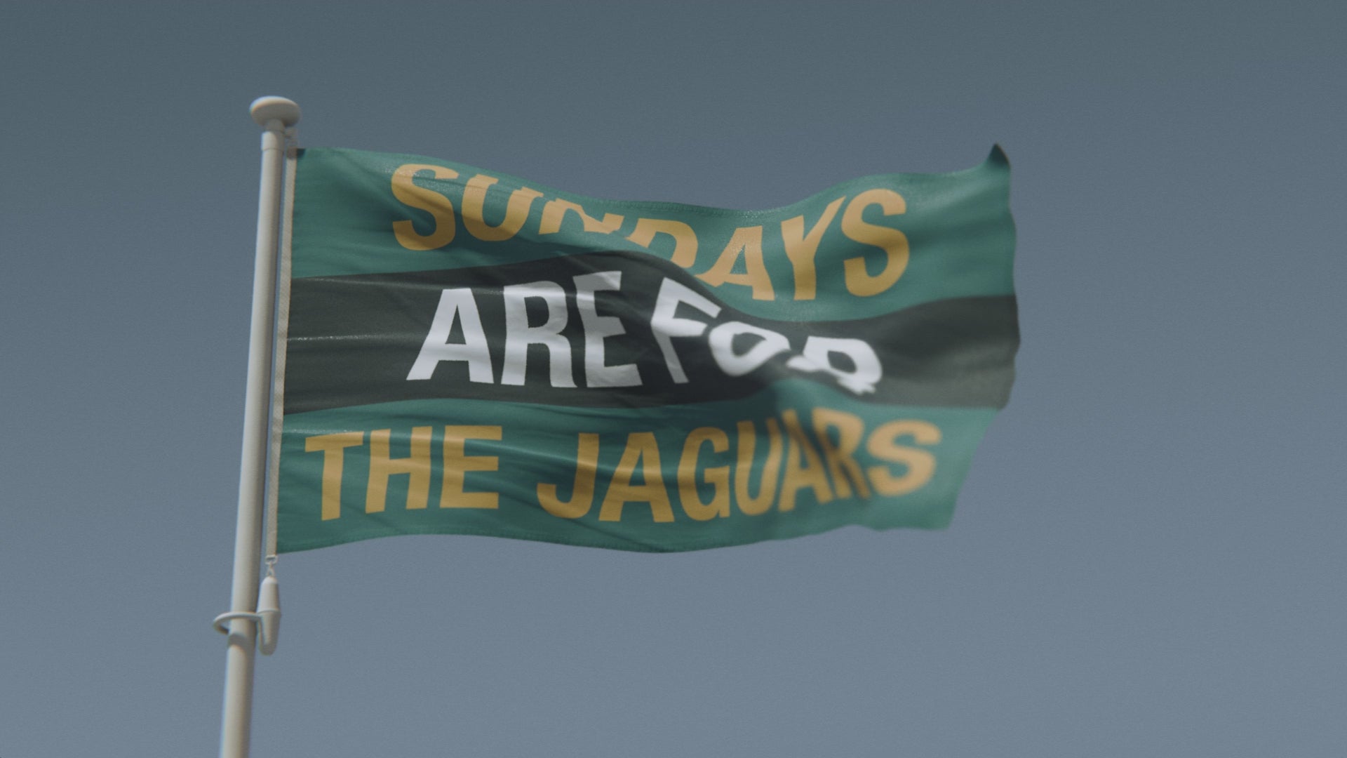 Load video: Sundays Are for the Jaguars Flag
