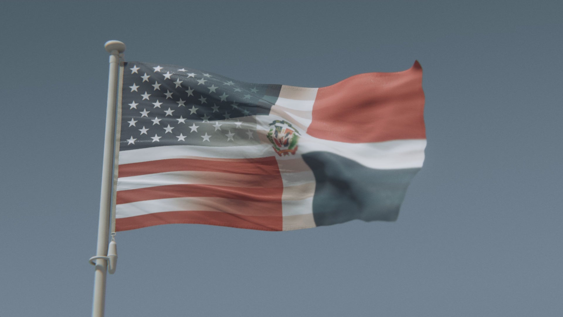 Load video: Dominican American Hybrid Flag