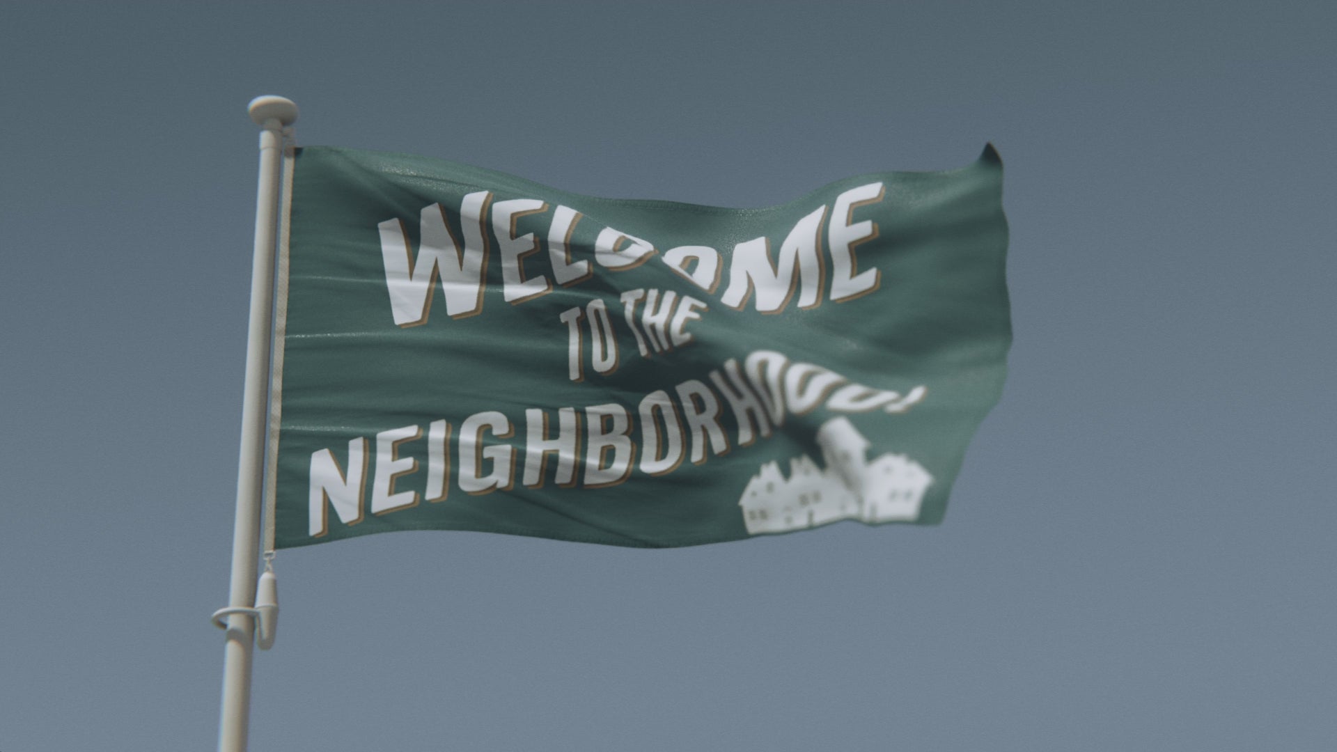Load video: Welcome To The Neighborhood Flag