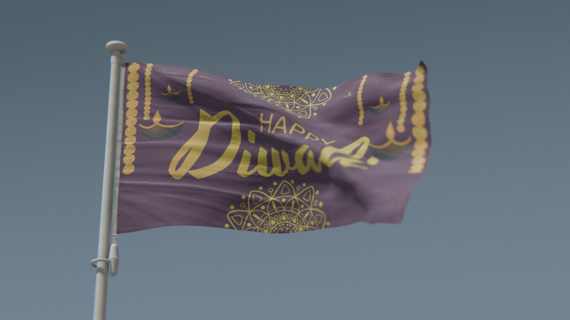 Load video: Happy Diwali Flag