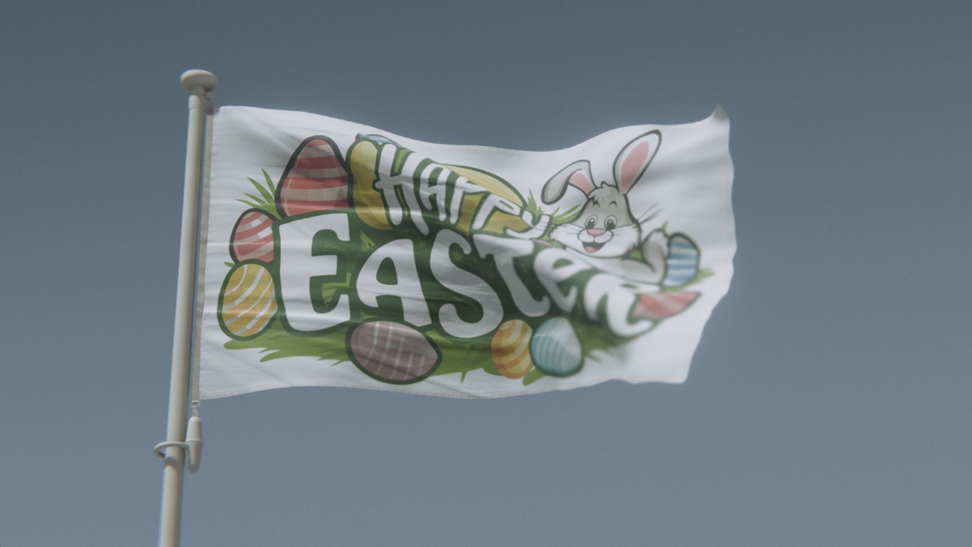 Load video: Happy Easter Flag