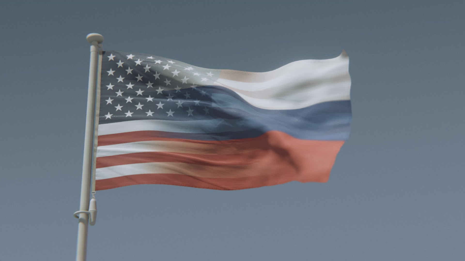 Cargar vídeo: Bandera híbrida ruso-estadounidense