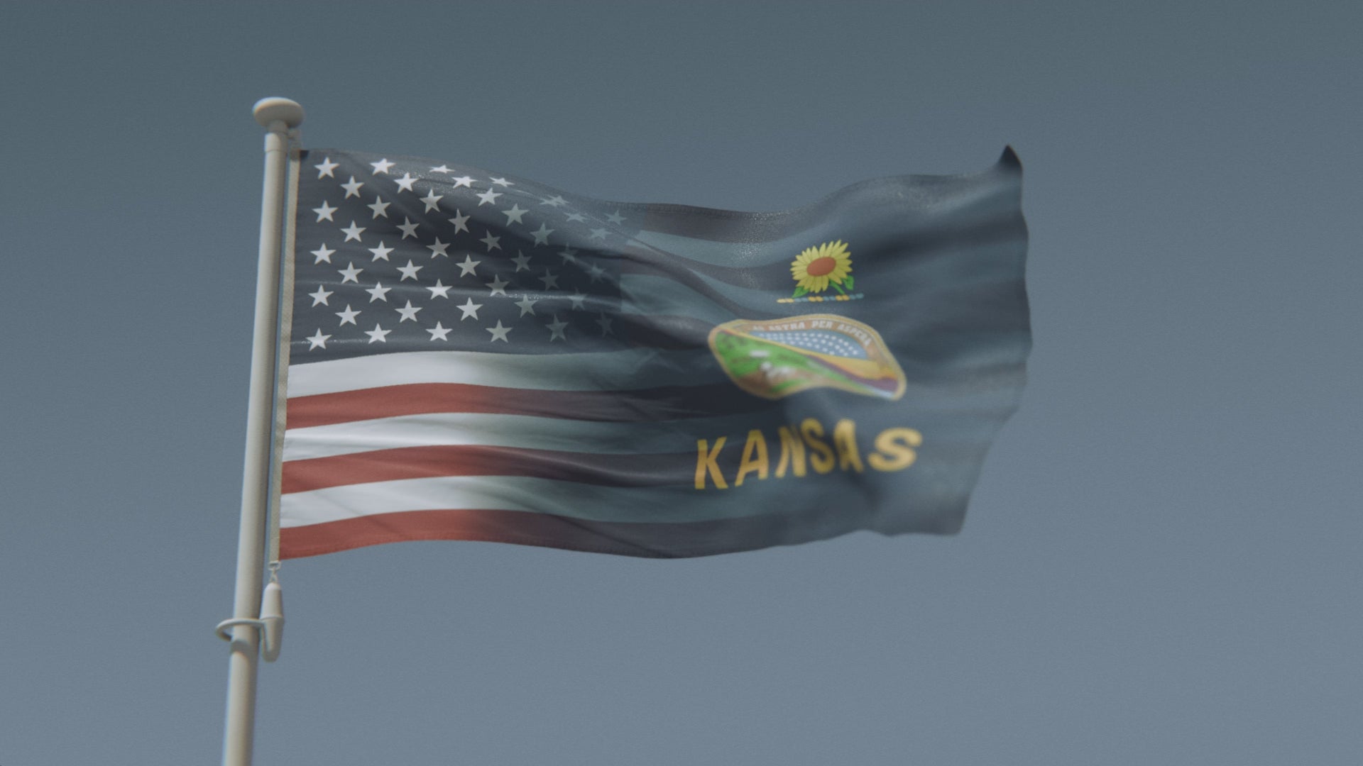 Charger la vidéo : Mélange Kansas et drapeau américain
