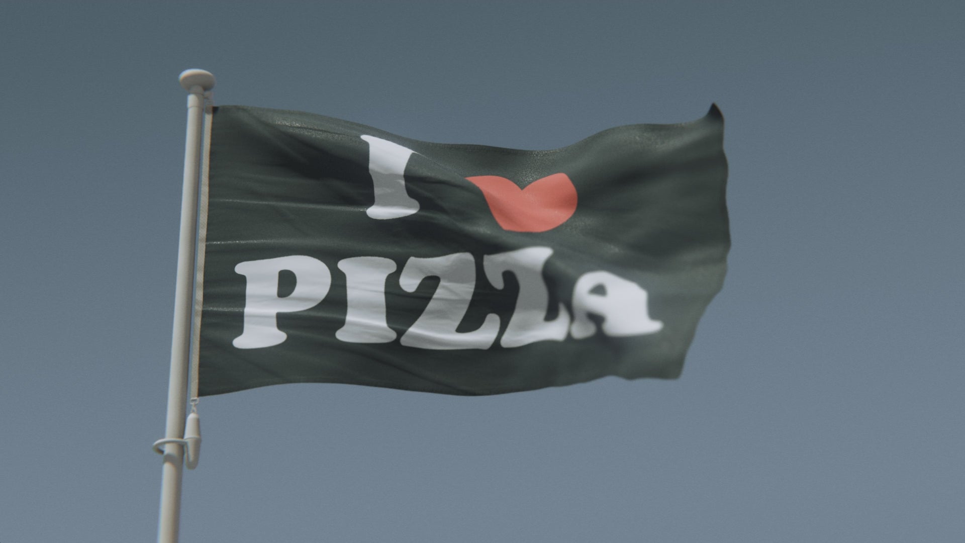Load video: I Love Pizza Flag