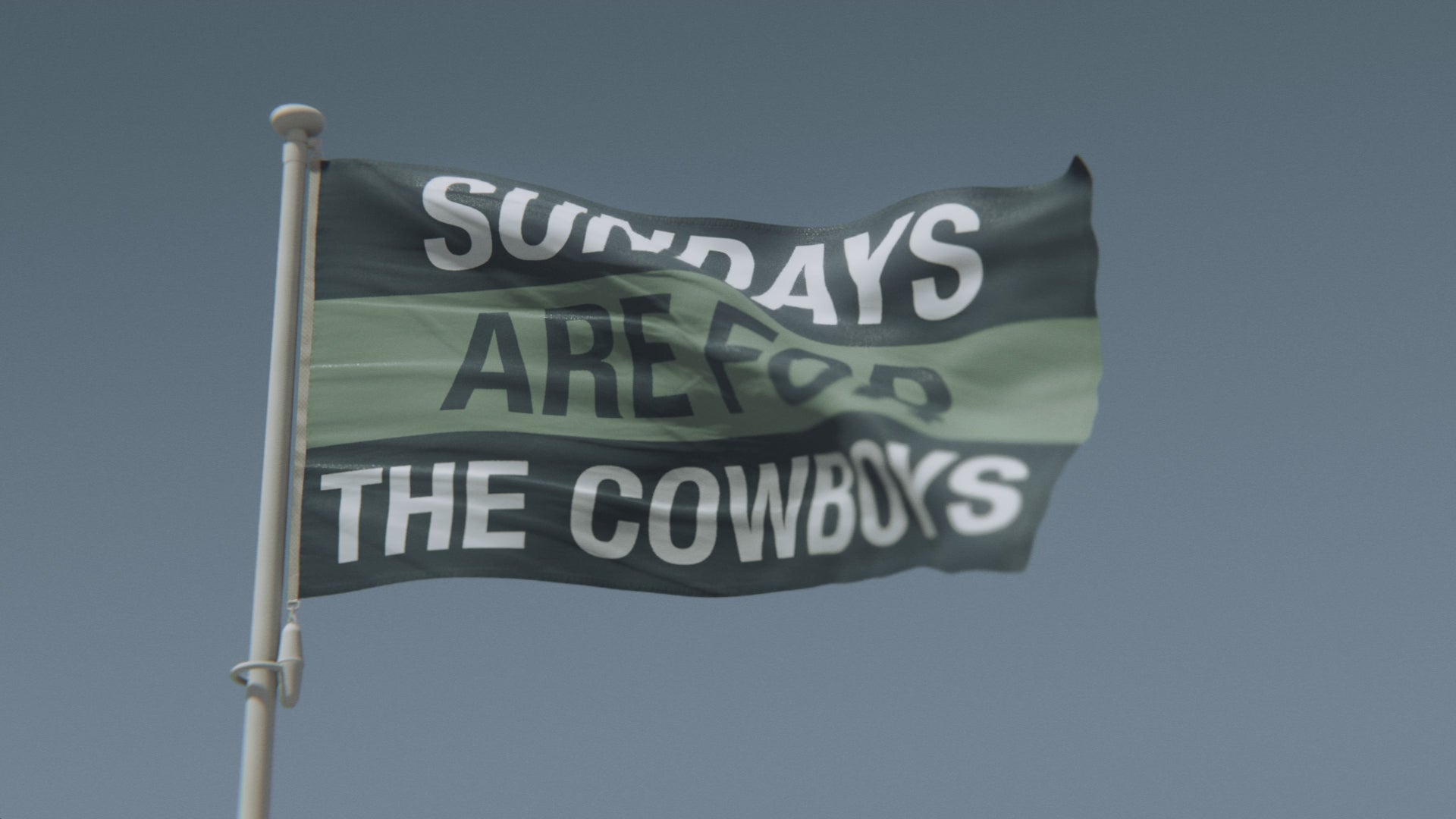 Load video: Sundays Are for the Cowboys Flag