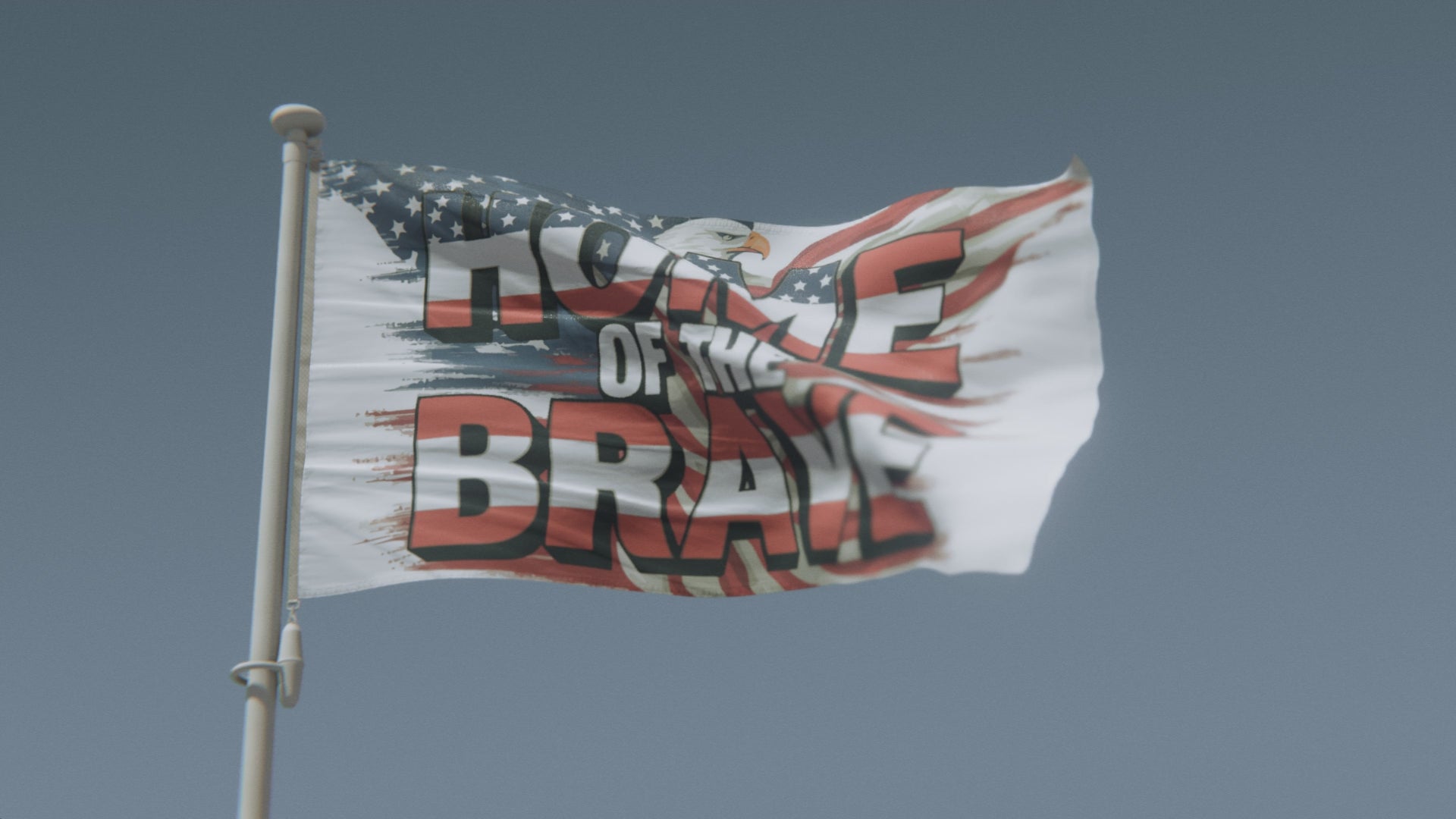 Load video: Home Of The Brave Flag