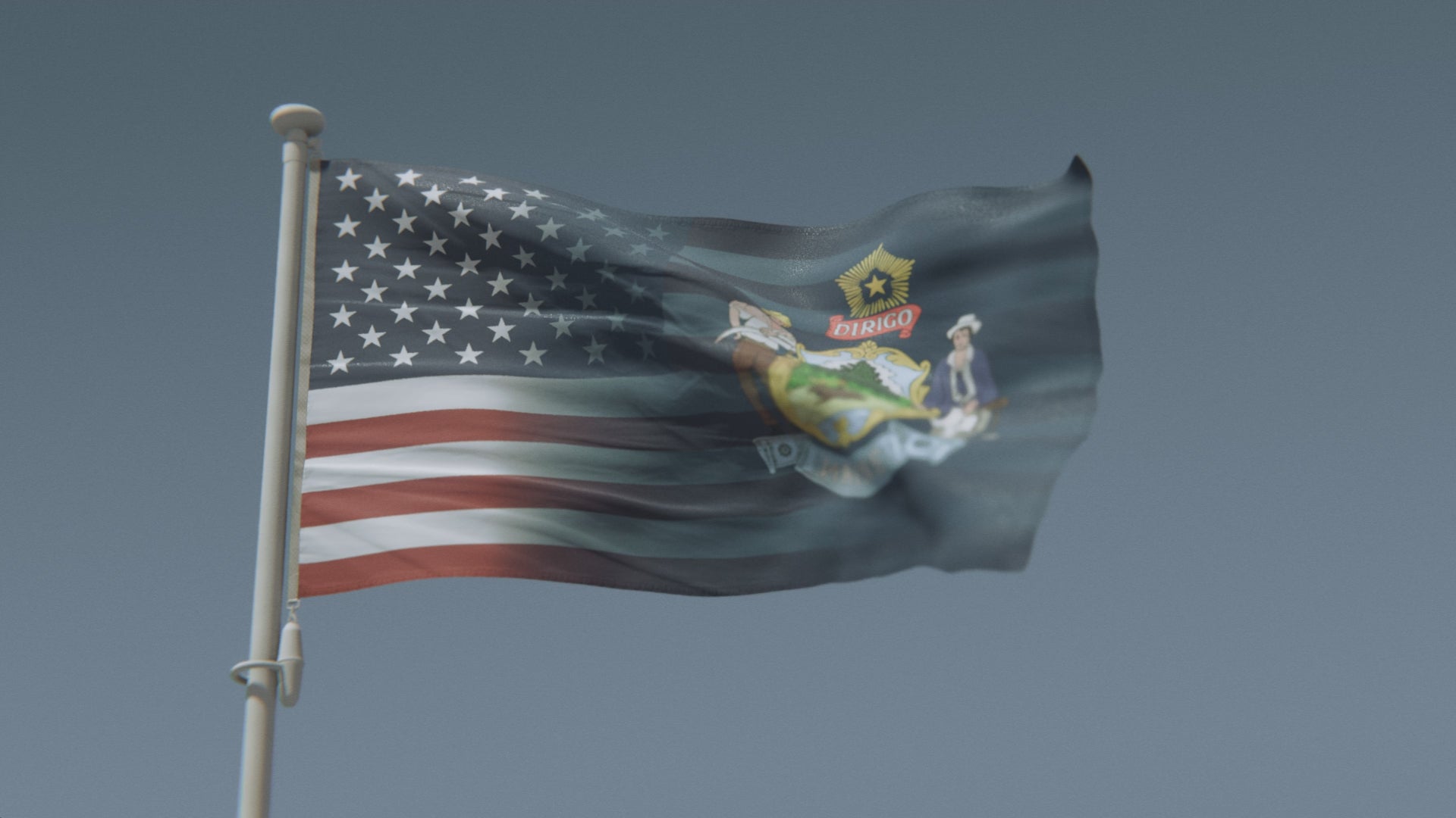 Load video: Maine &amp; American Flag Blend